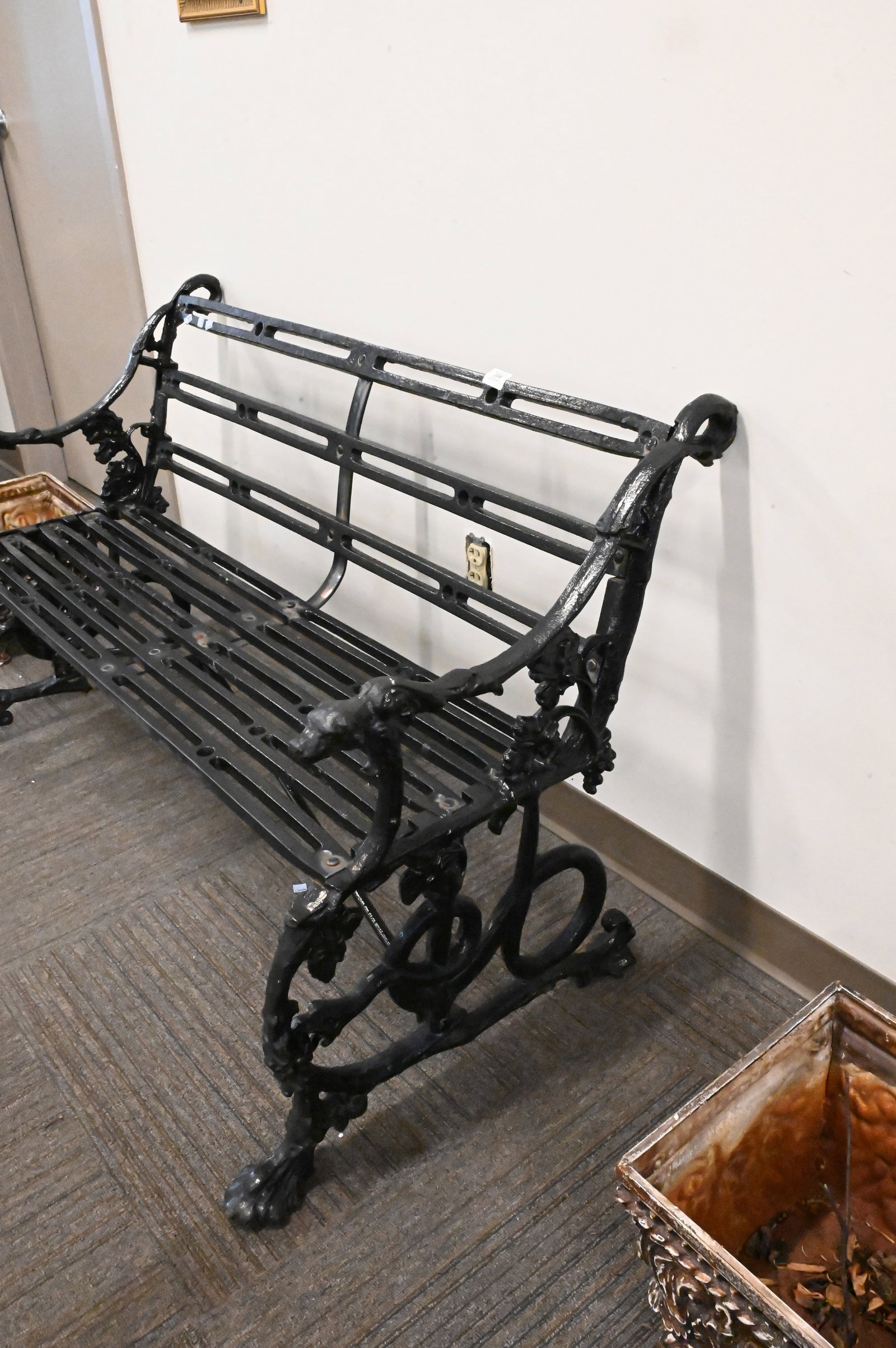 Iron Outdoor Bench - 4