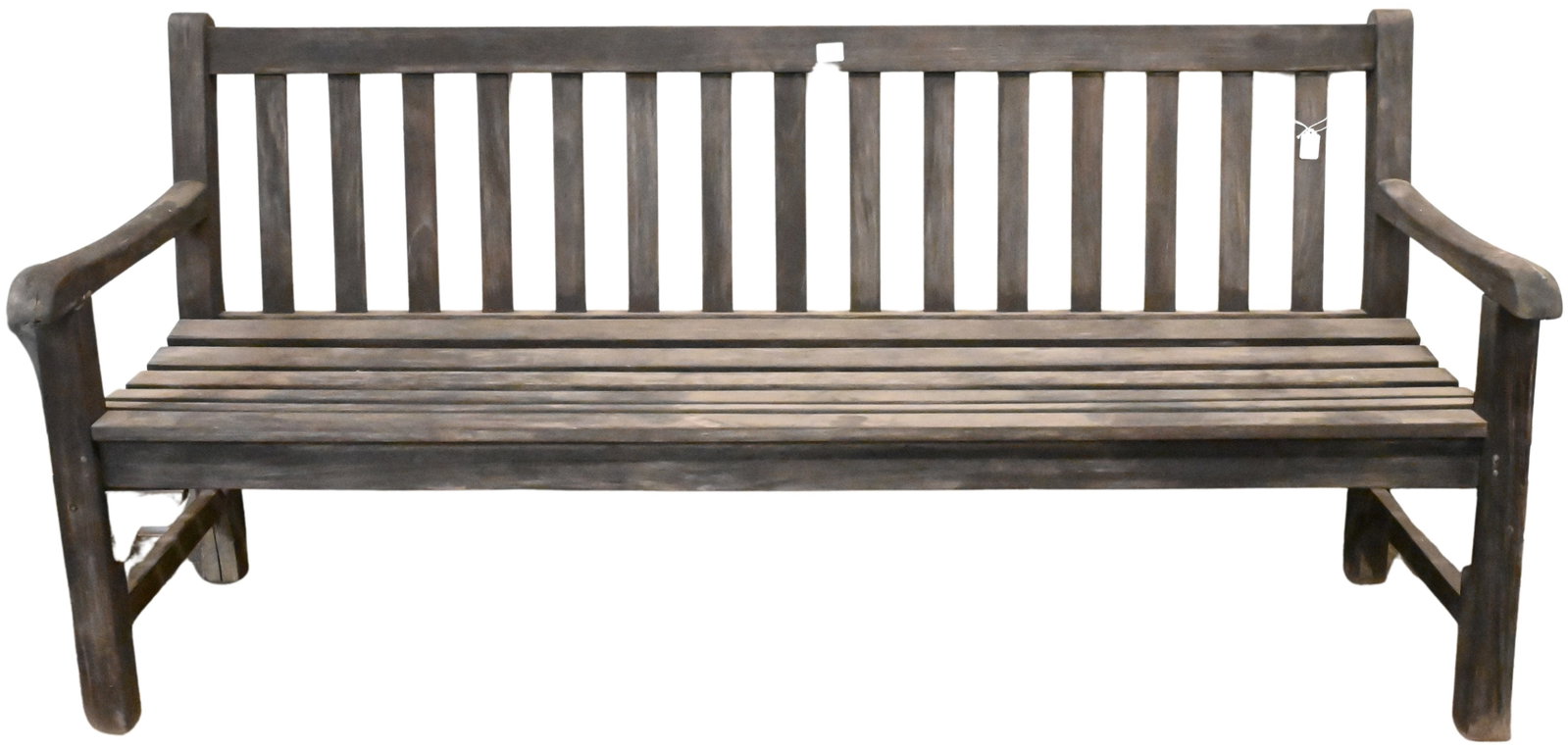 Outdoor Teak Bench: Outdoor Teak Bench having naturally weathered finish height 34 inches, length 72 inches, depth 23 inches