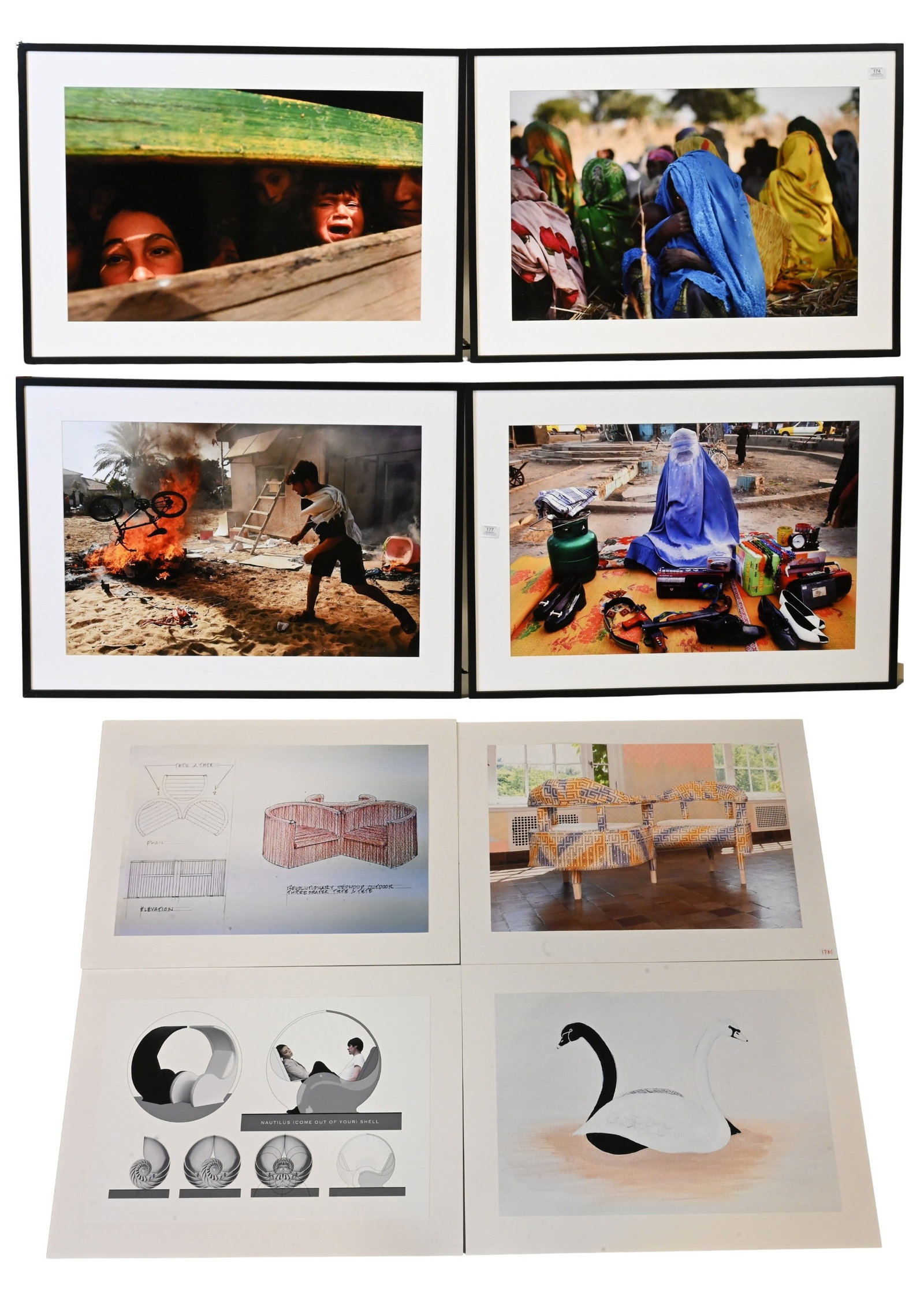 Collection of Westport Art Center Ephemera and Spencer Platt (American B.1970) Photographs: Collection of Westport Art Center Ephemera and Spencer Platt (American B.1970) Photographs Group of 24 exhibition prints from the Westport Art Center, featuring examples including “Tete-a-Tete: