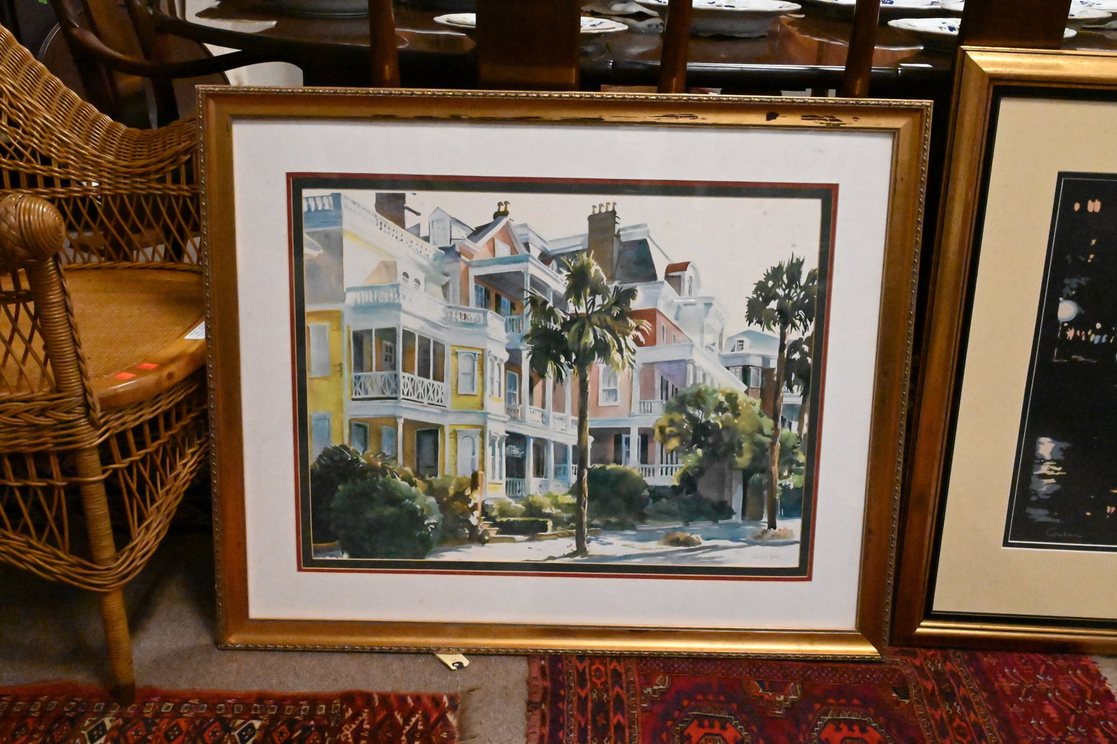 Five Large Framed Decorative Street Scenes - 2