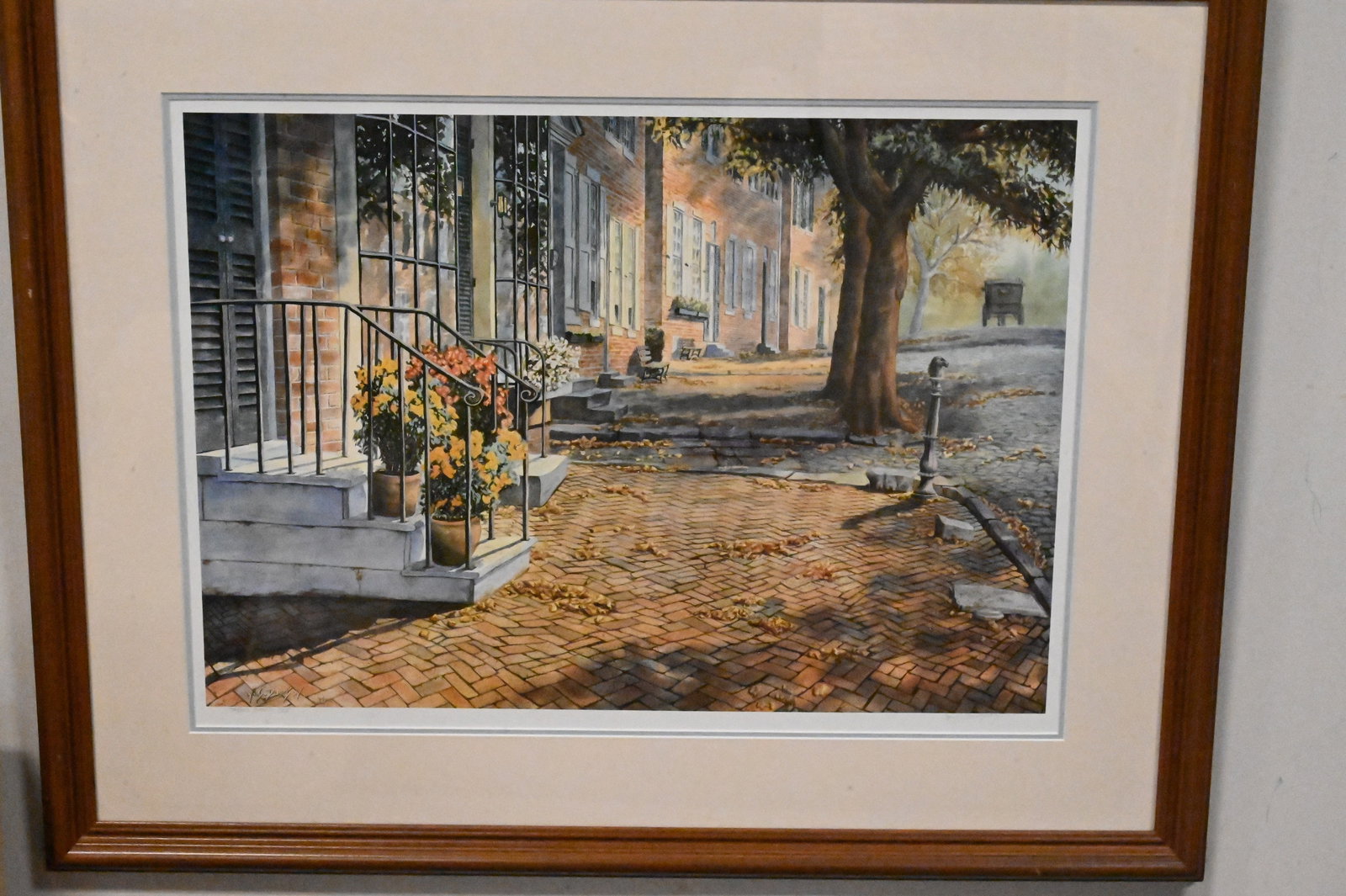 Five Large Framed Decorative Street Scenes - 4