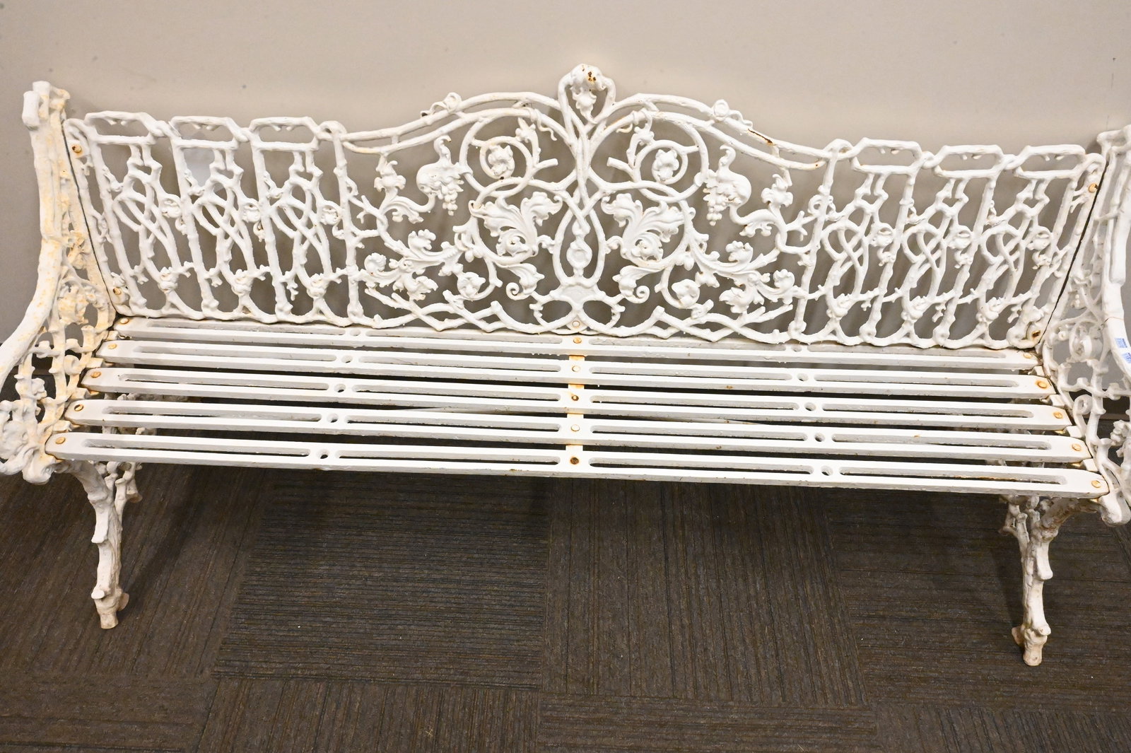 Large Iron Outdoor Bench - 2