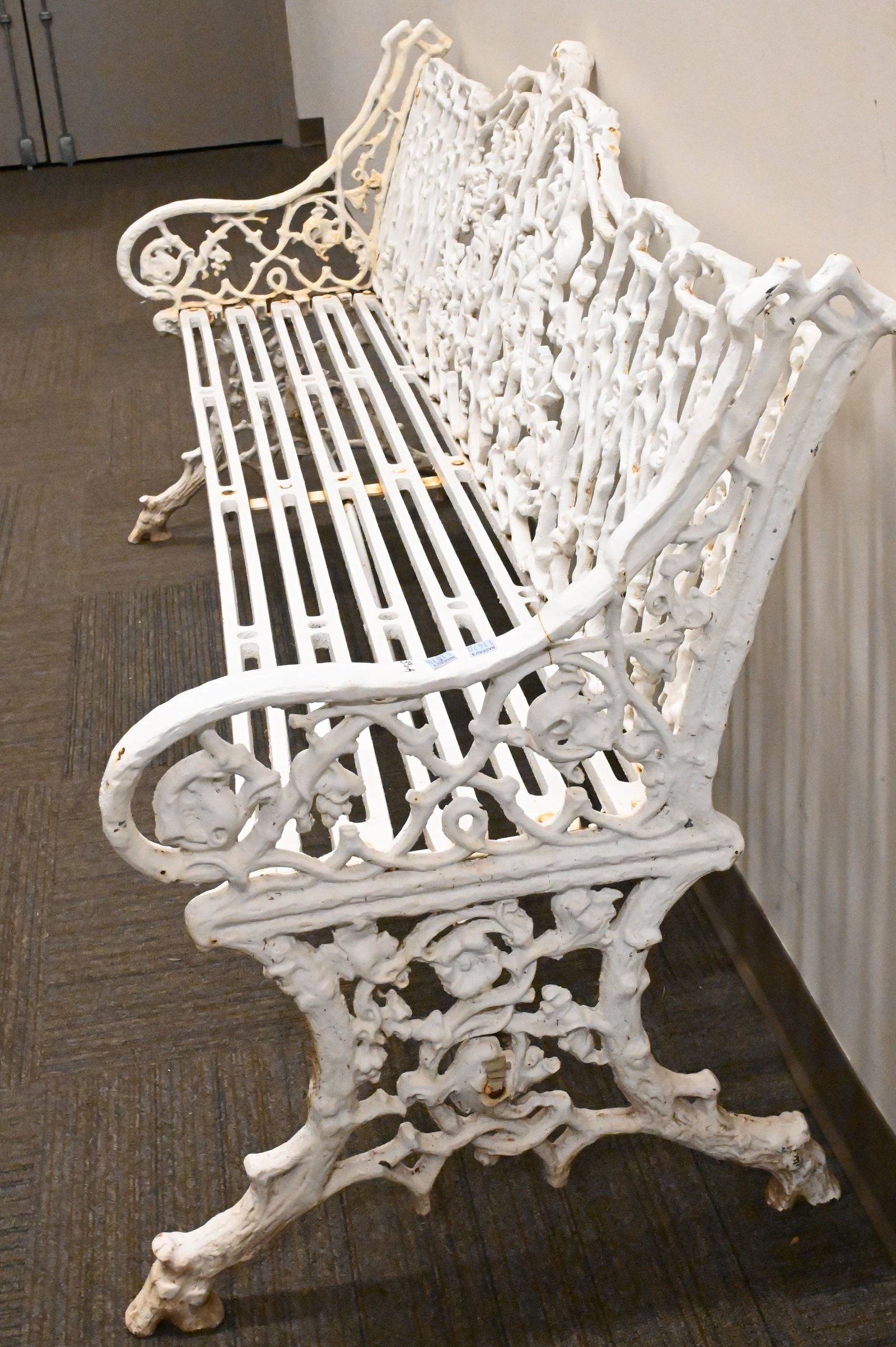 Large Iron Outdoor Bench - 4