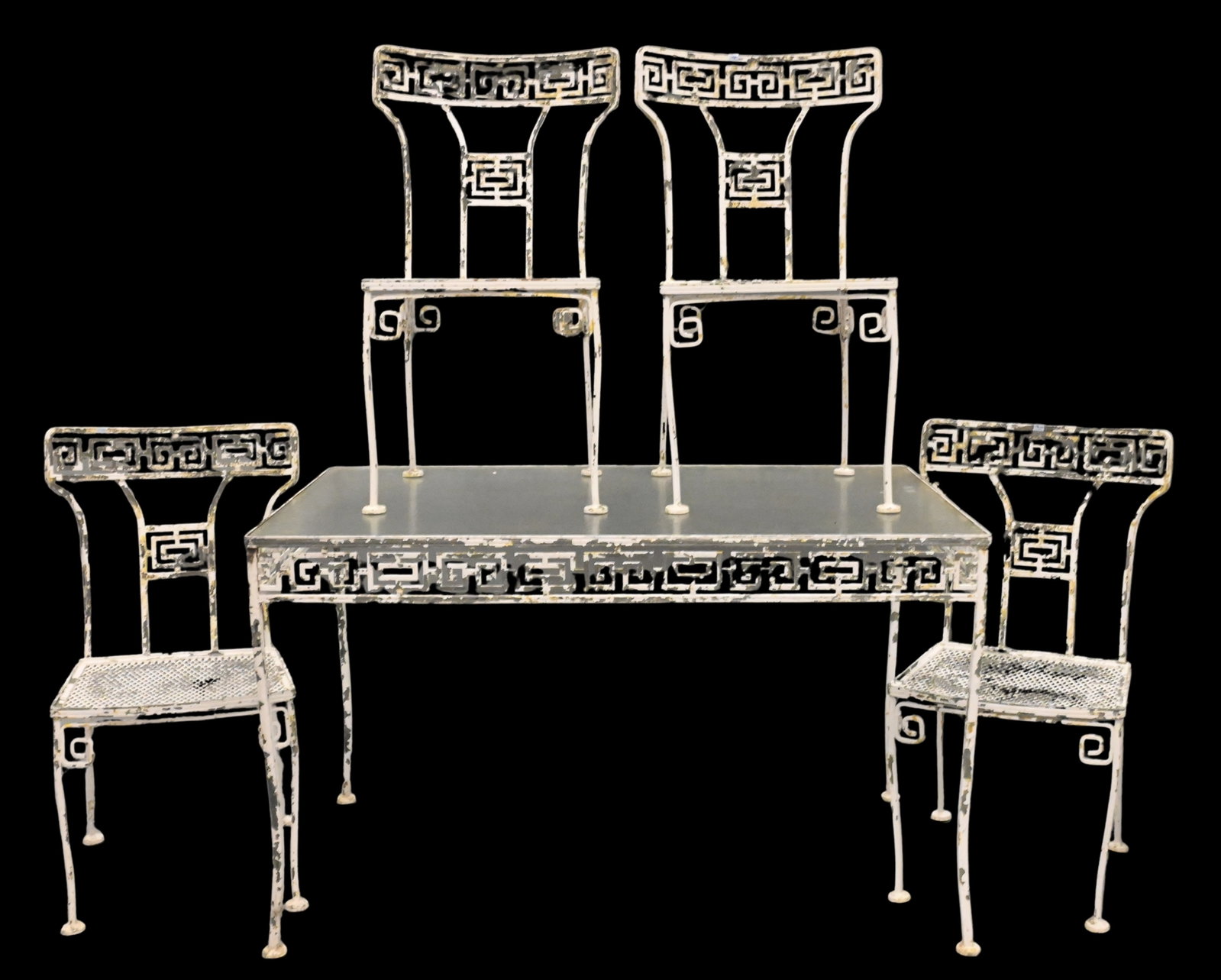 John Salterini Five Peice Greek Key Motif Outdoor Set (1 of 6)