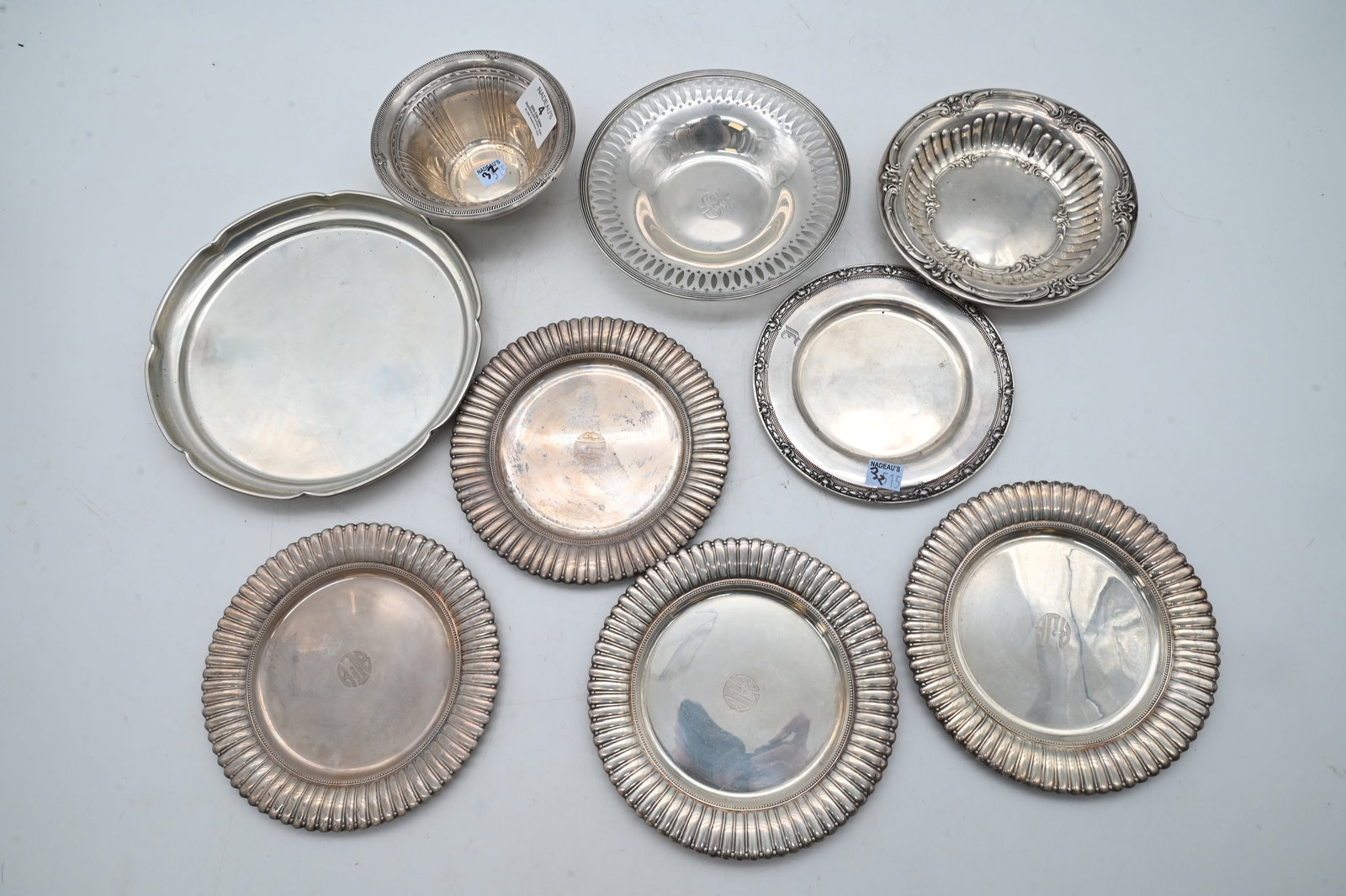 Nine Piece Sterling Silver Group - 2