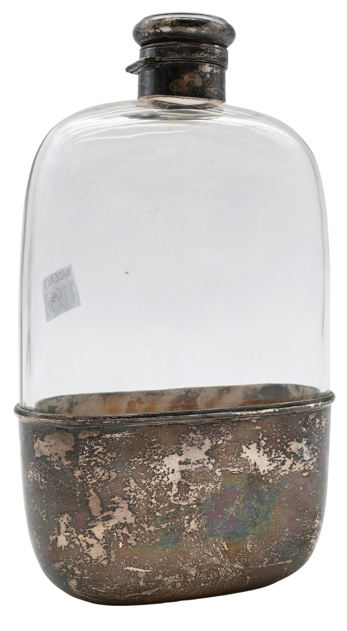 Gorham Sterling Silver and Glass Hip Flask (1 of 3)