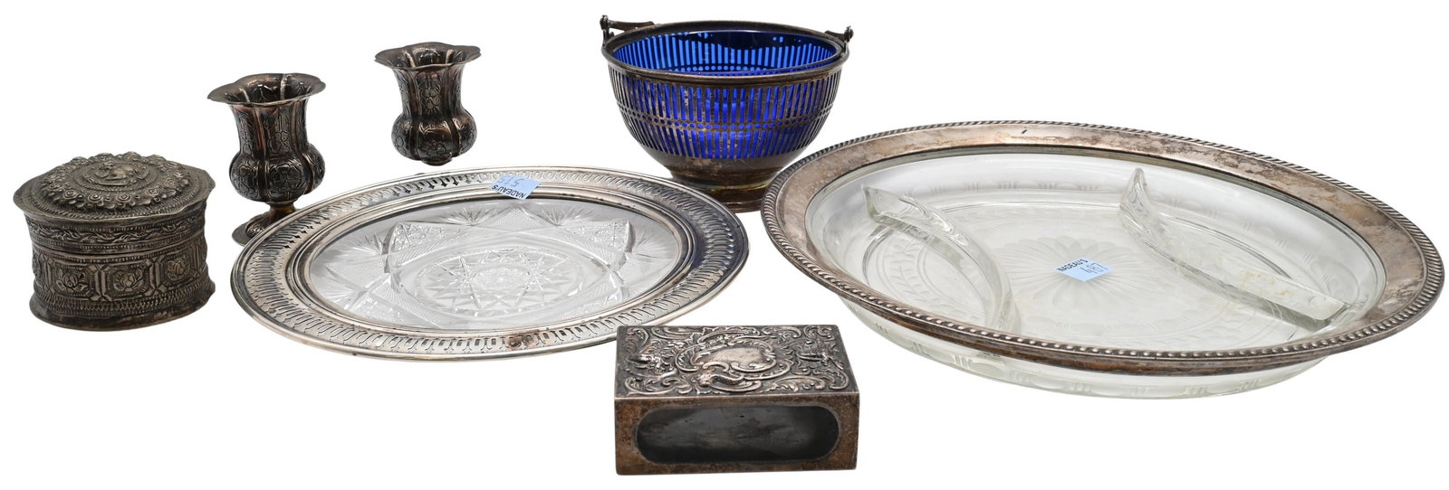 Seven Piece Sterling and Continental Silver Group (1 of 6)