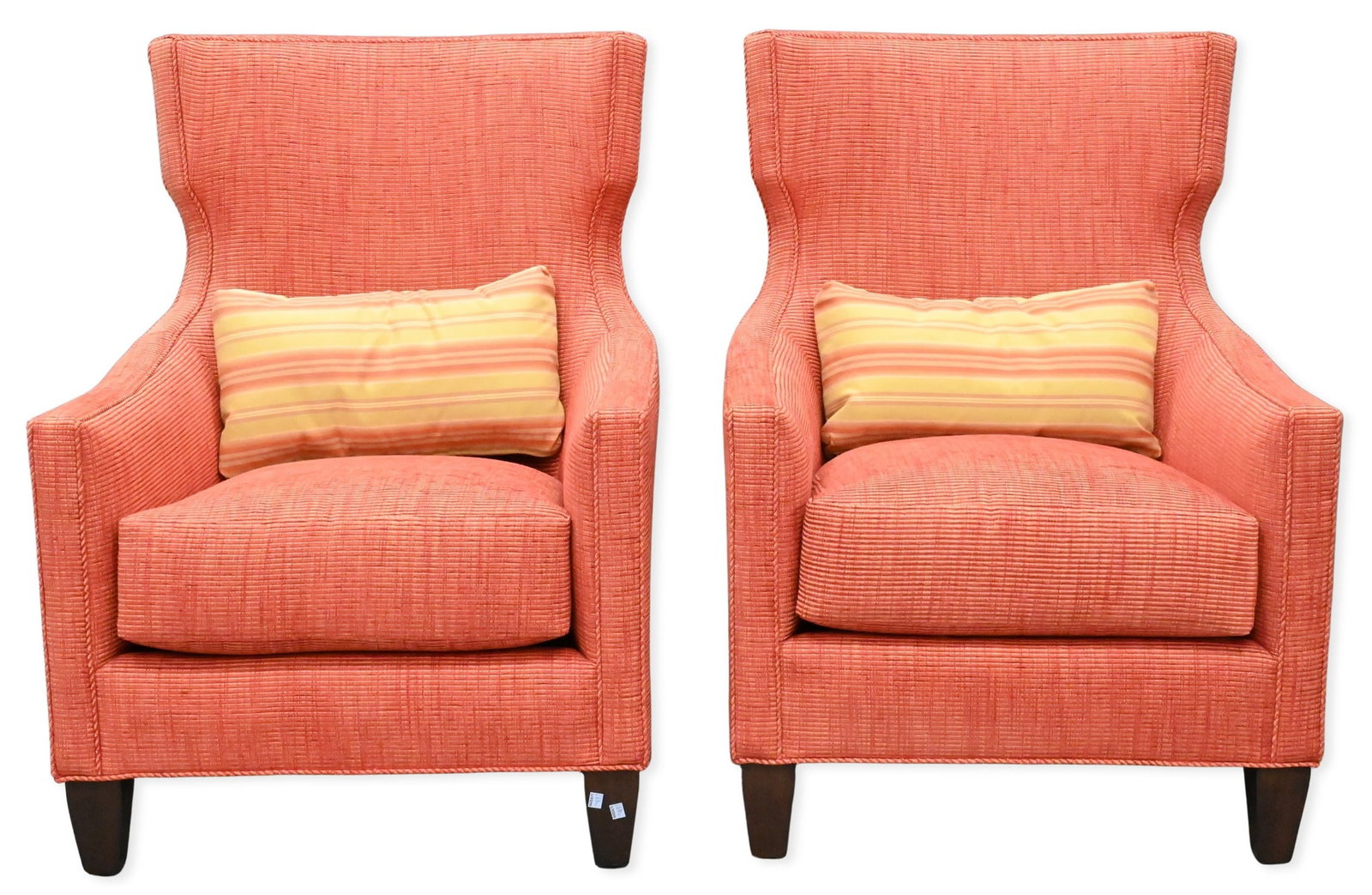 Pair of Stanford Furniture Custom Upholstered Club Chairs (1 of 6)