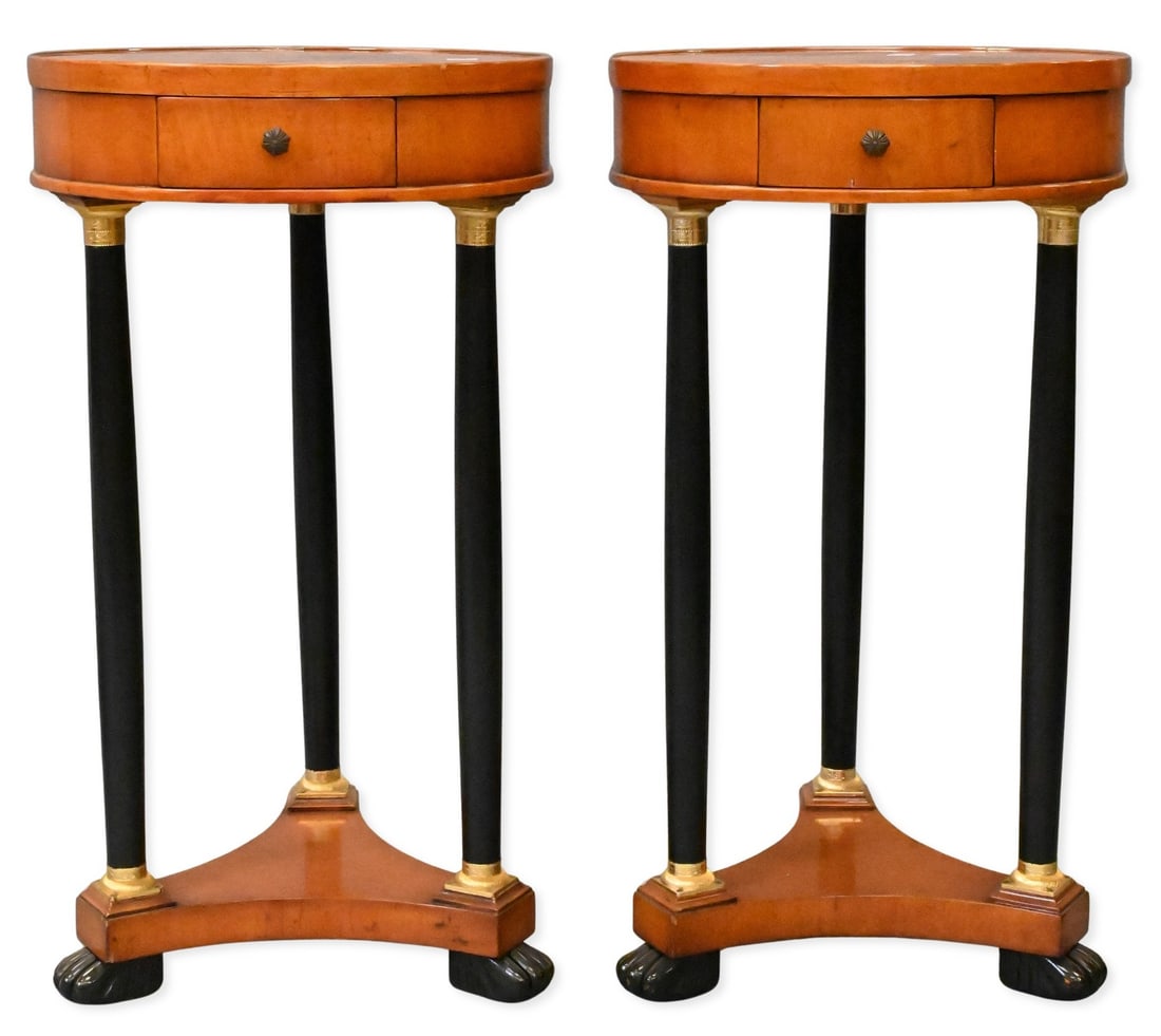 Pair of William Switzer Italian Empire Style Side Tables (1 of 7)