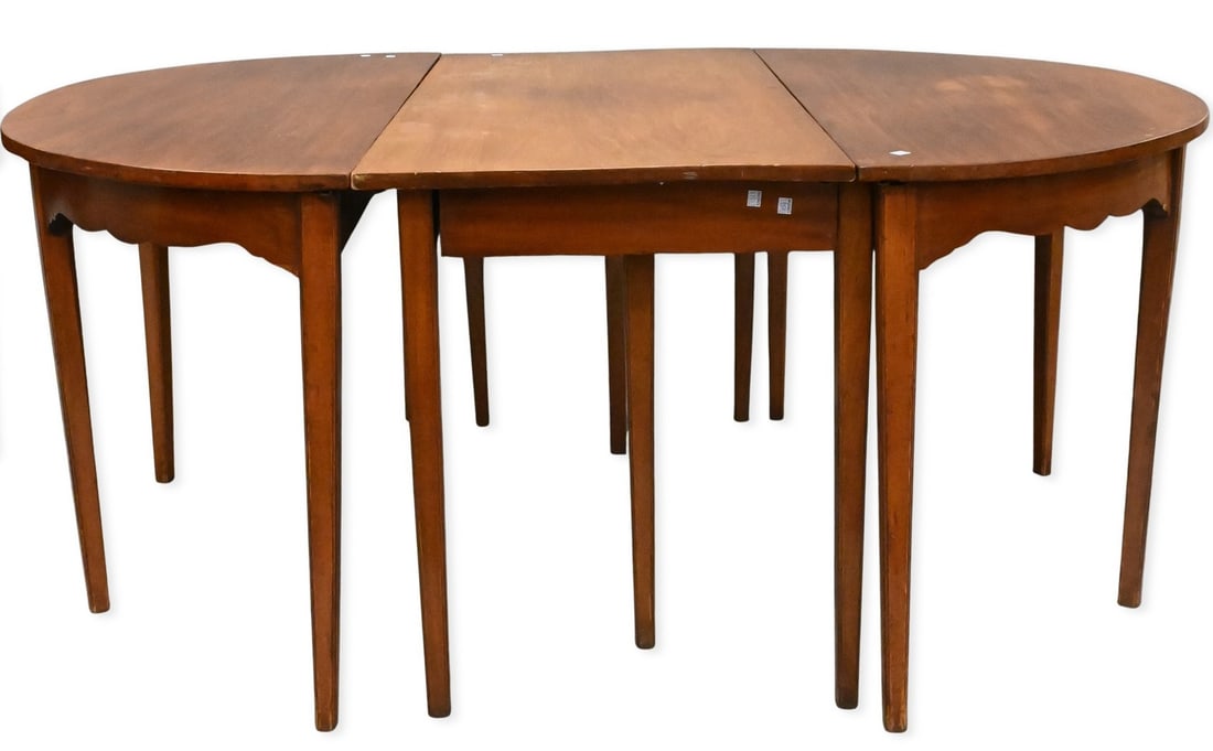English Mahogany George IV Three Part Dining Table (1 of 6)