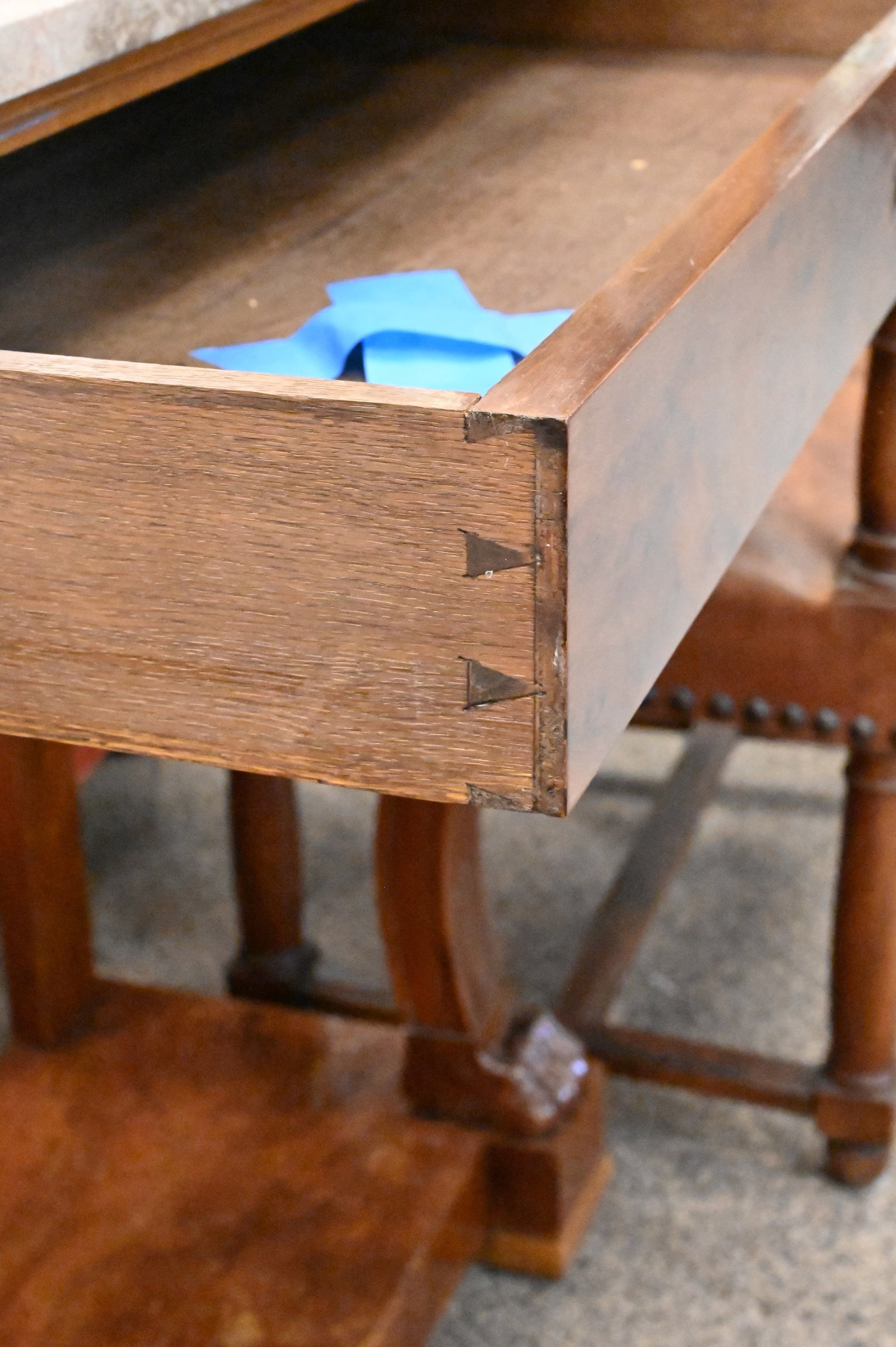 Grey Marble Top Pier Table - 4