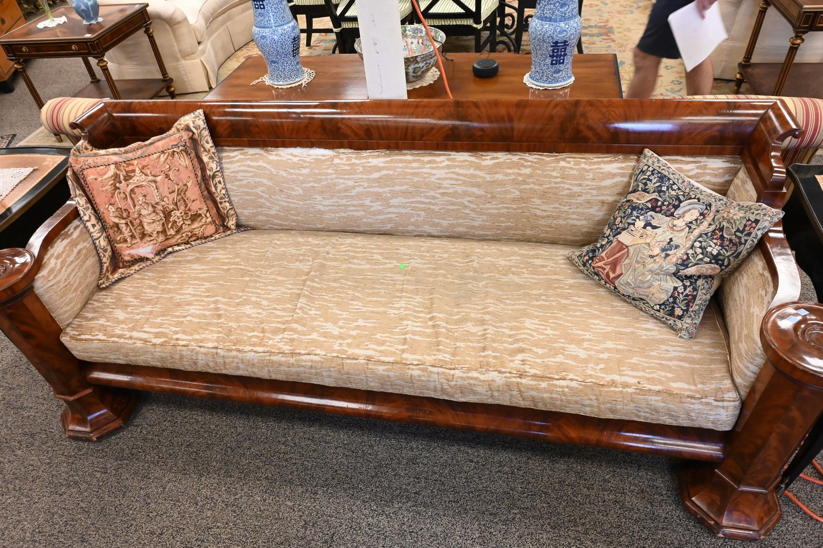 Mahogany Empire Sofa - 3