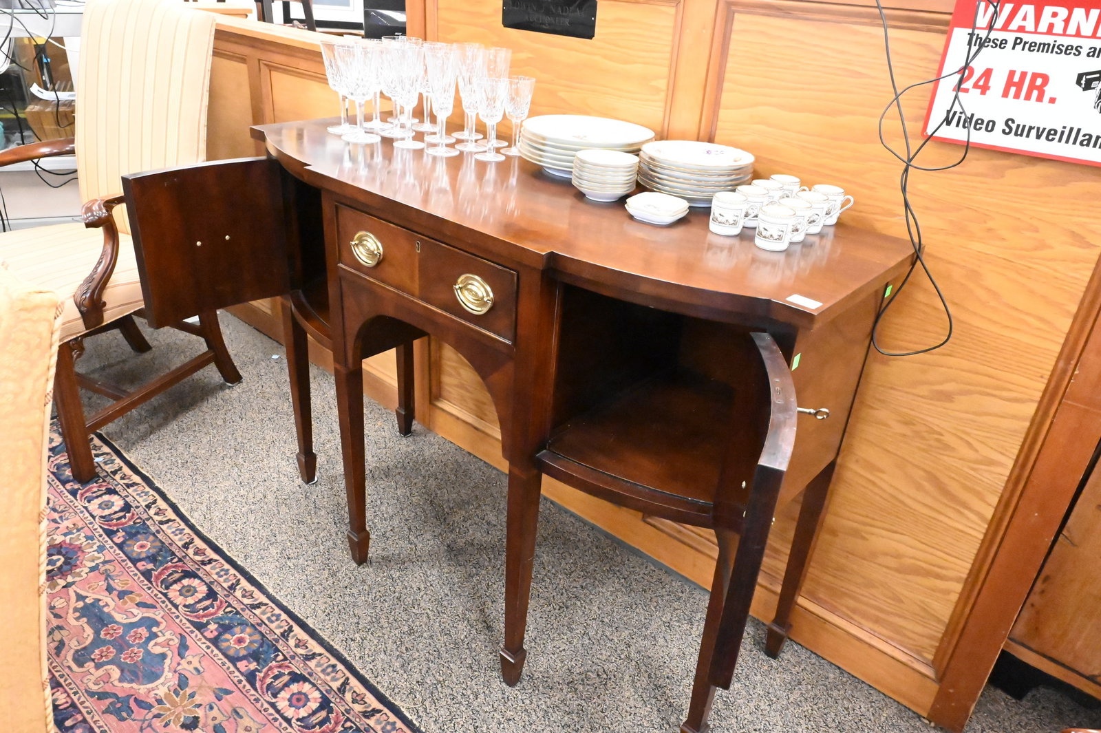 Statton Federal Style Cherry Server - 7