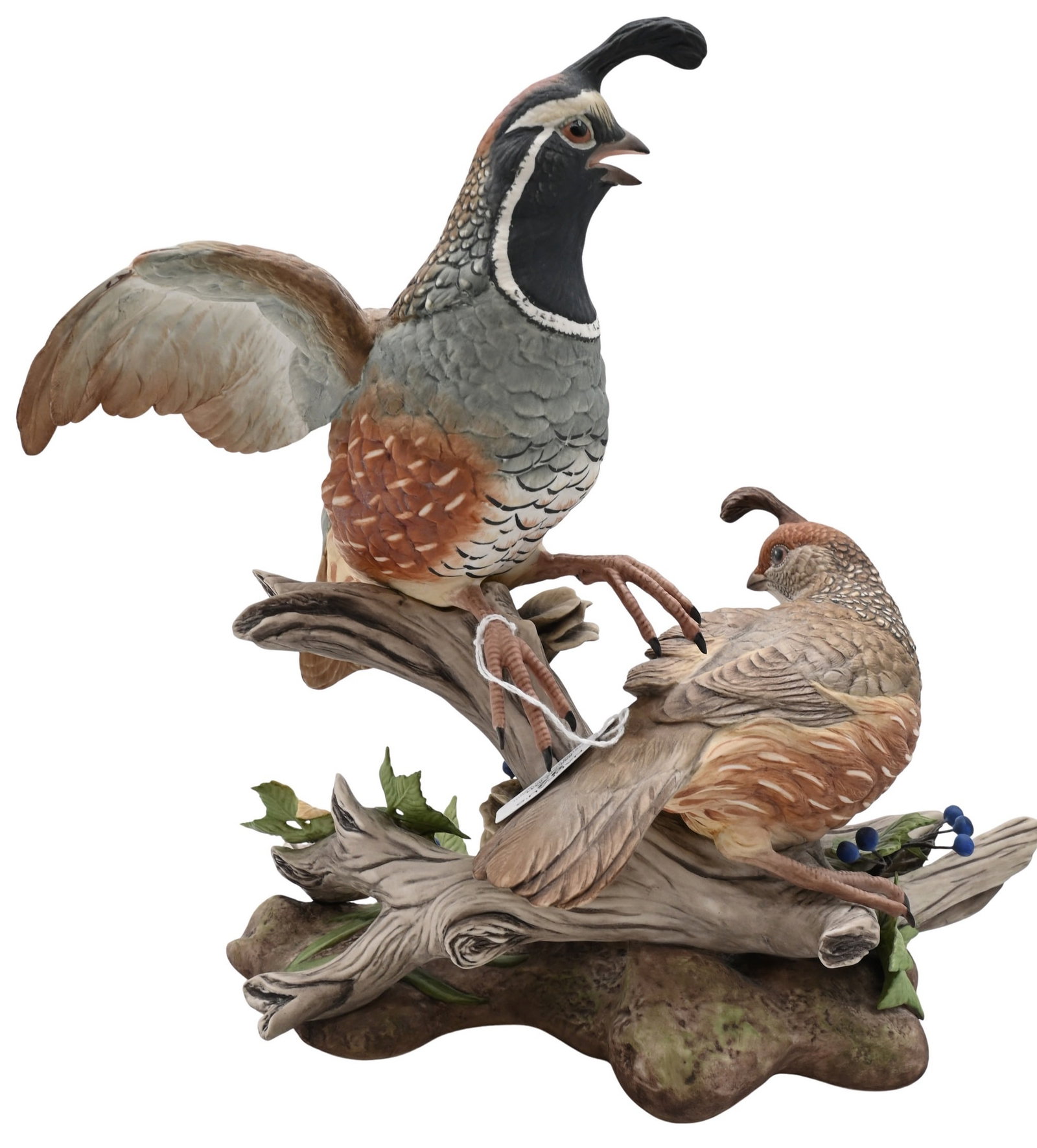 Boehm Porcelain "California Quail" Figural Group (1 of 6)
