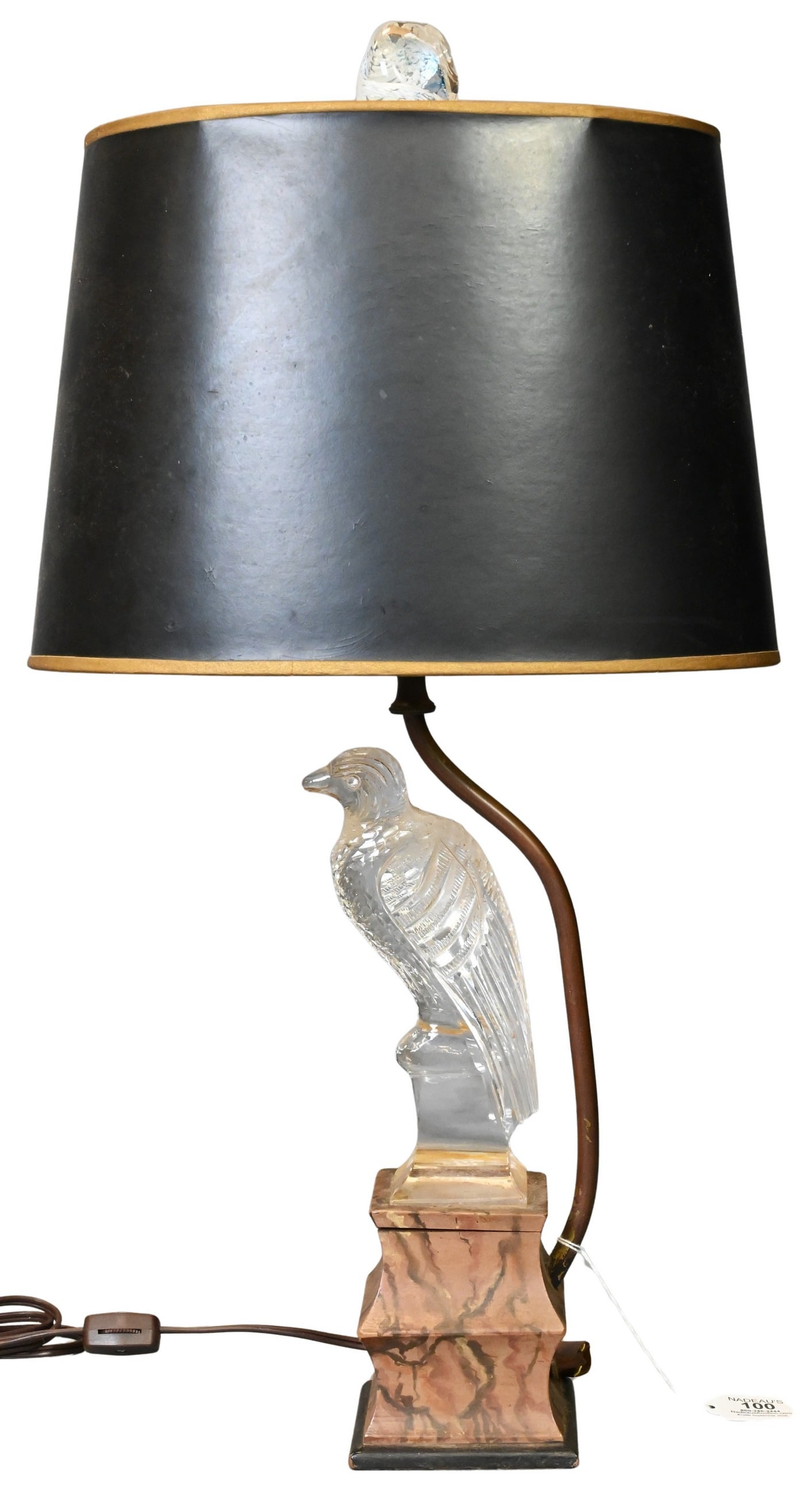 Frederick Carder for Steuben Cut Crystal Eagle Table Lamp (1 of 3)