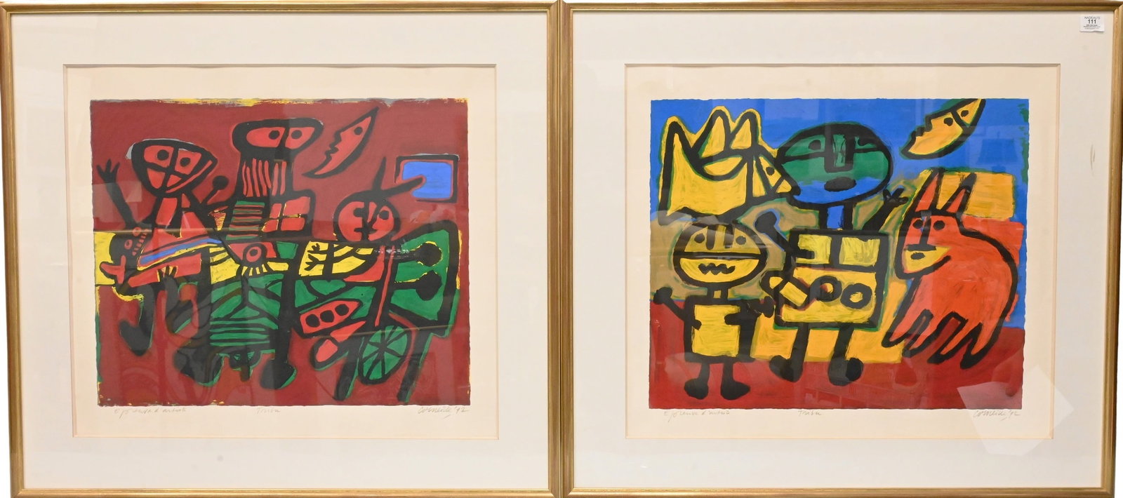 Two: Guillaume Cornelis "Corneille" van Beverloo (Belgian, 1922-2010) (1 of 8)
