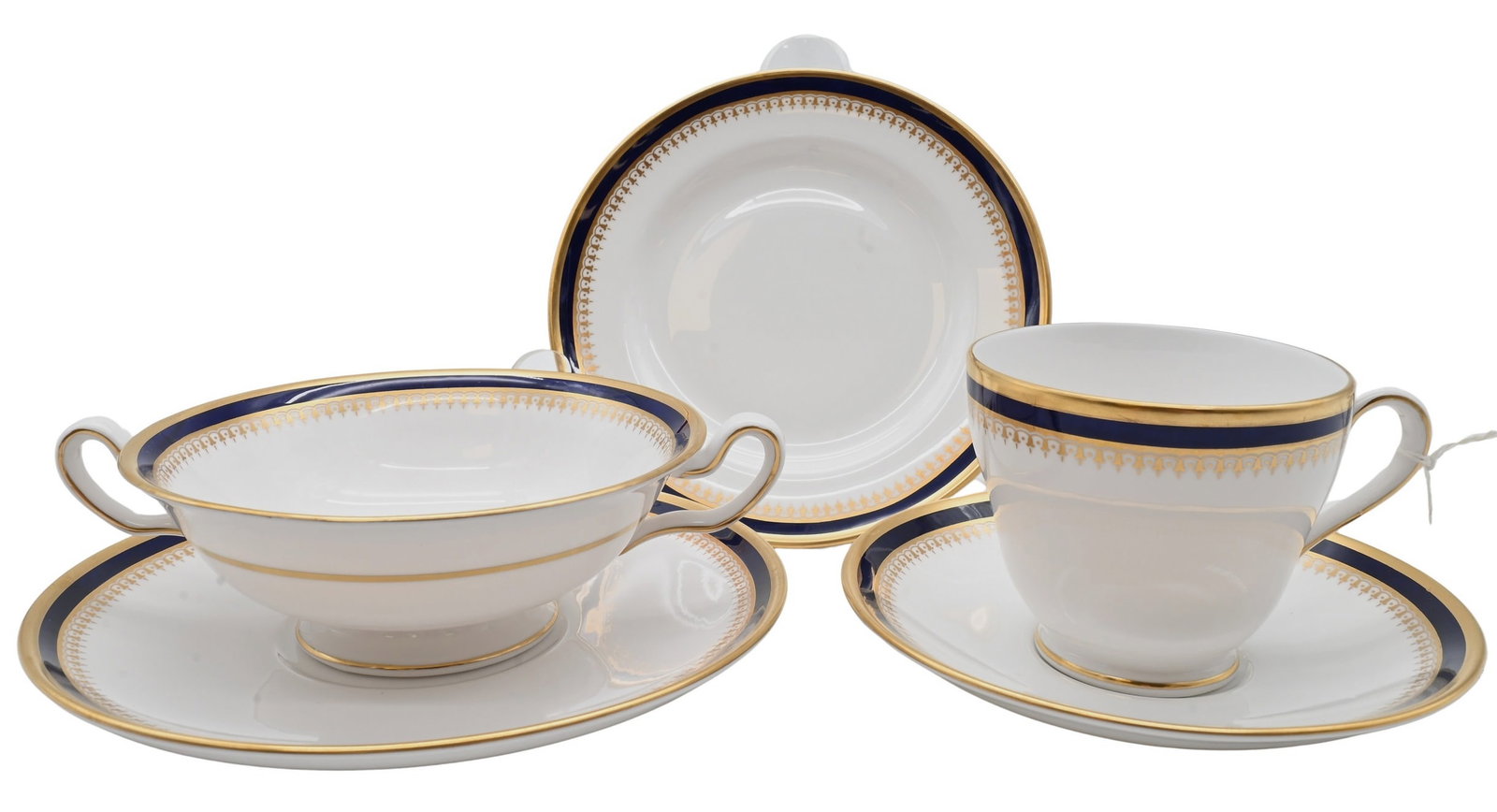 55 Piece Spode "Knightsbridge" Cobalt Blue Partial Dinner Service (1 of 6)