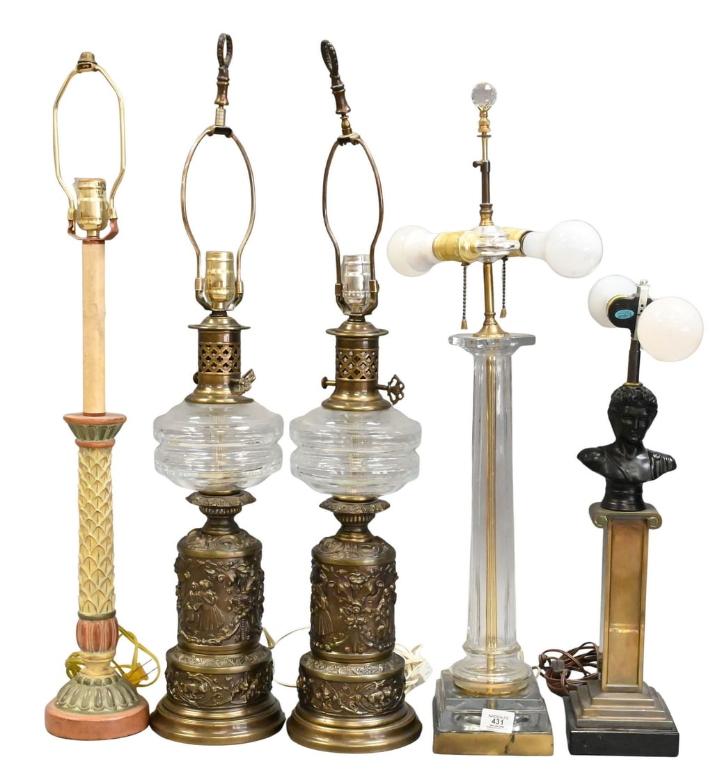 Seven Piece Table Lamp Group (1 of 4)