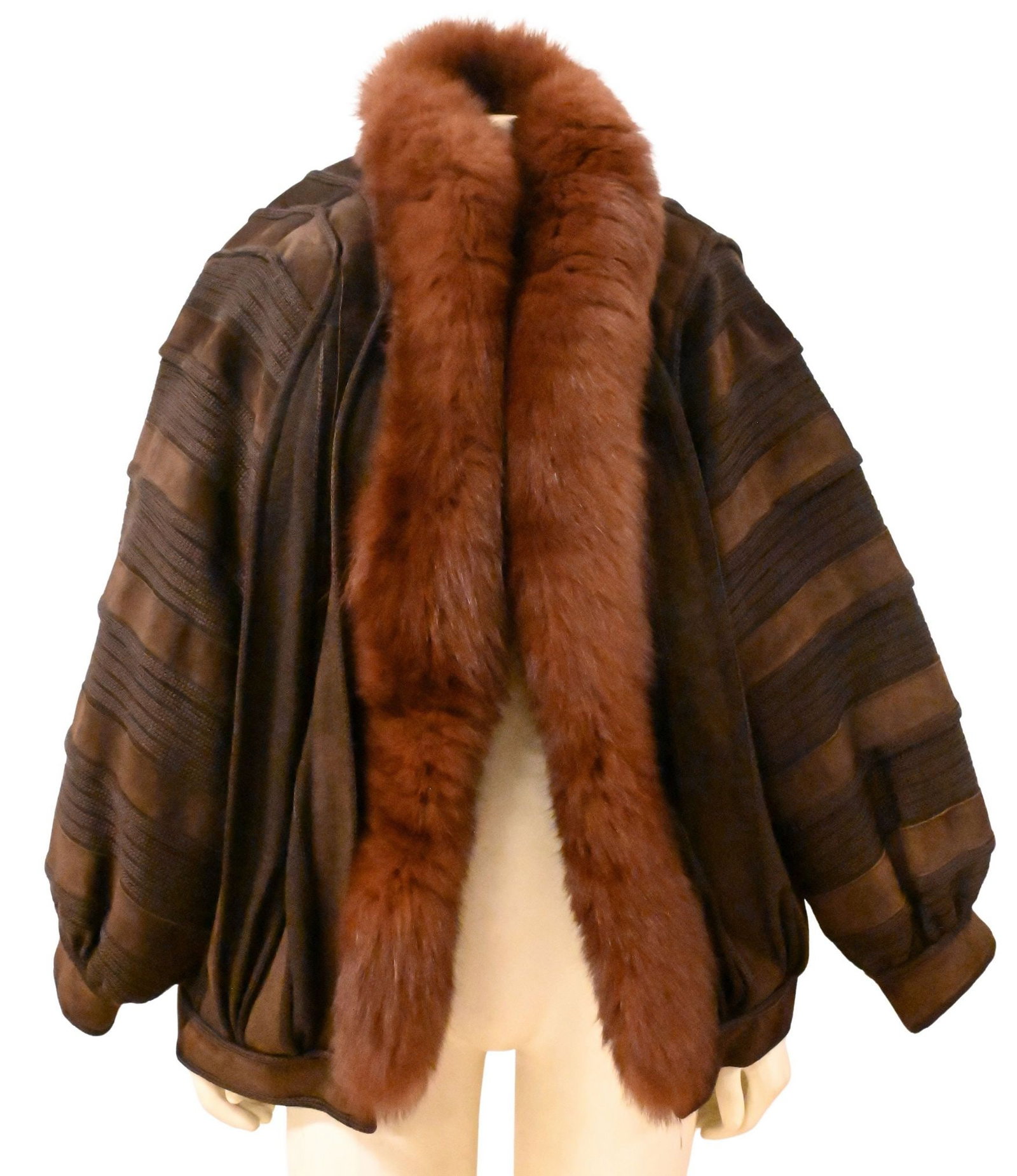 Hettabretz Women's Brown Suede Coat (1 of 6)