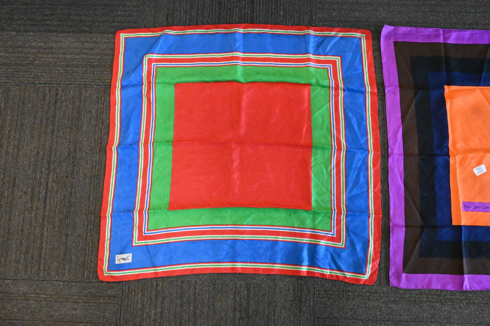 Two Designer Silk Scarves - 4
