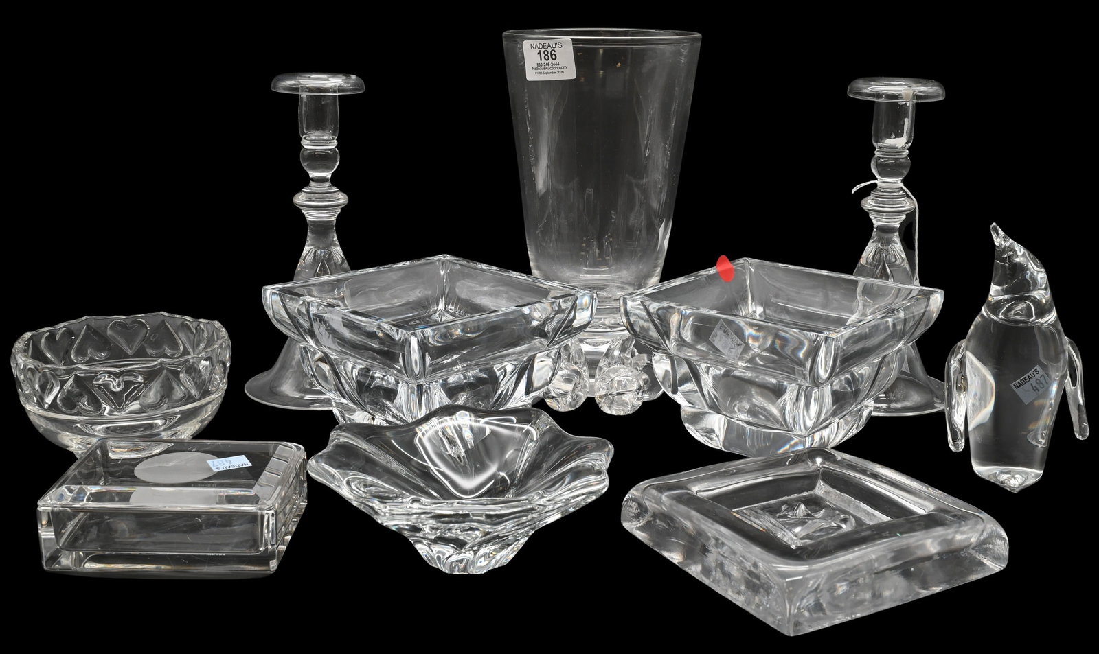 Eight Piece Steuben and Designer Glass Group (1 of 8)