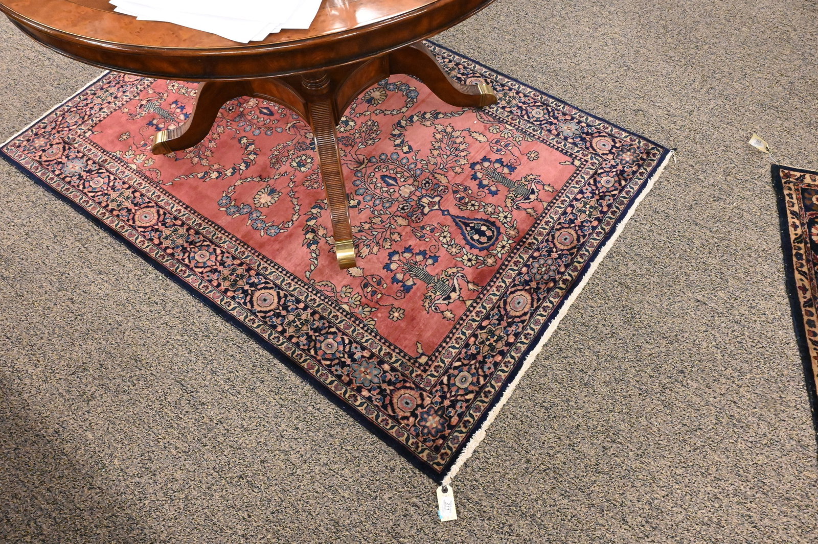 Sarouk Oriental Throw Rug - 2