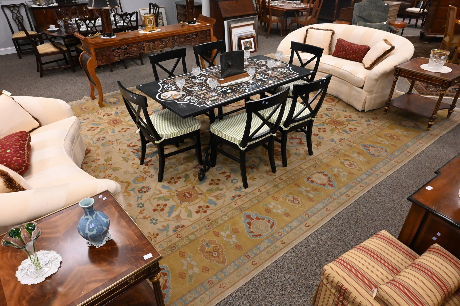 Oushak Oriental Room Size Carpet - 2