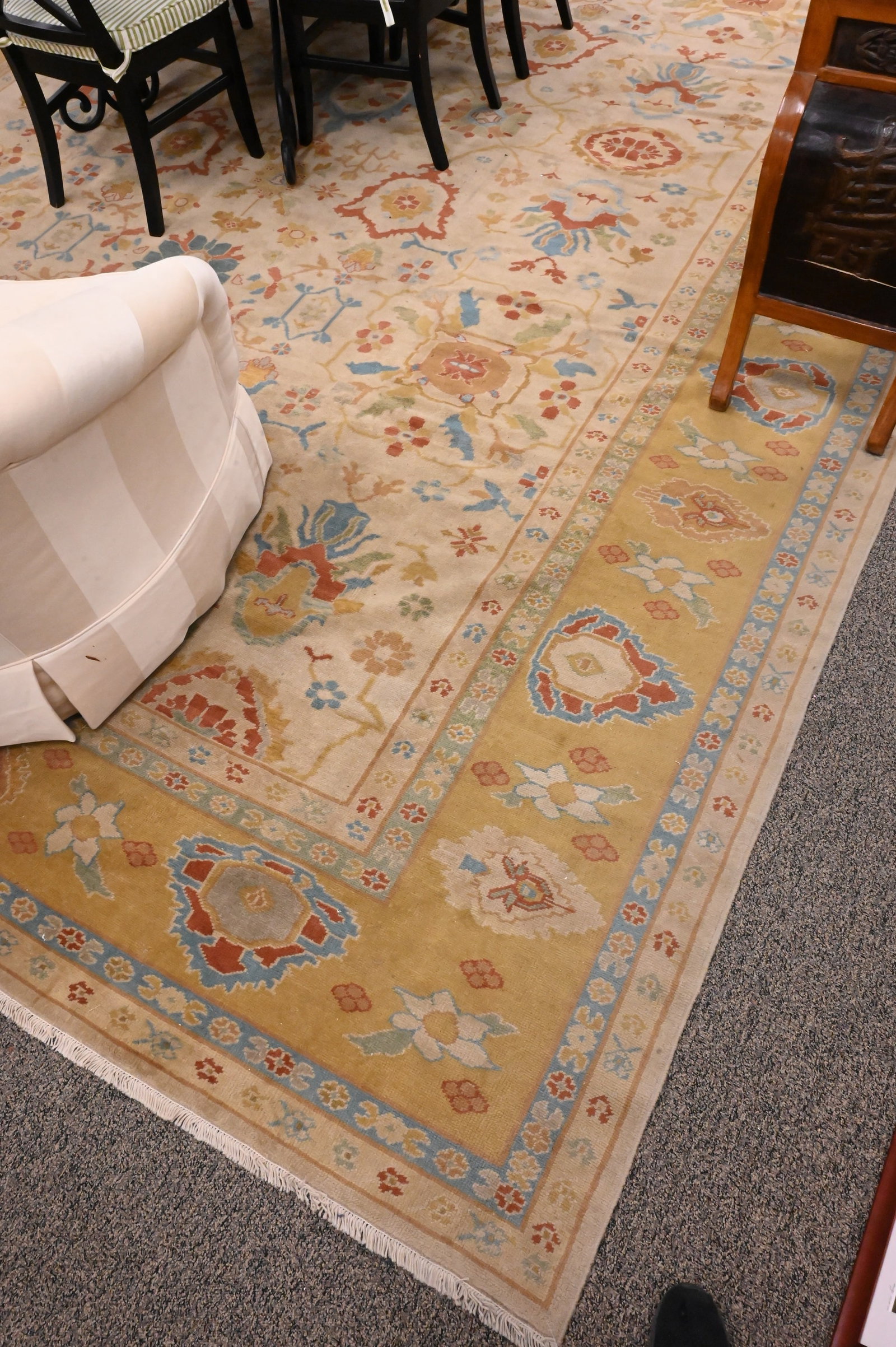 Oushak Oriental Room Size Carpet - 4