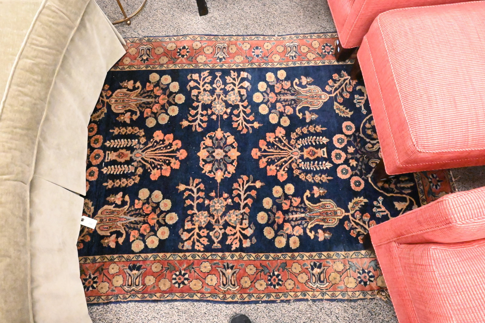 Sarouk Oriental Throw Rug - 2