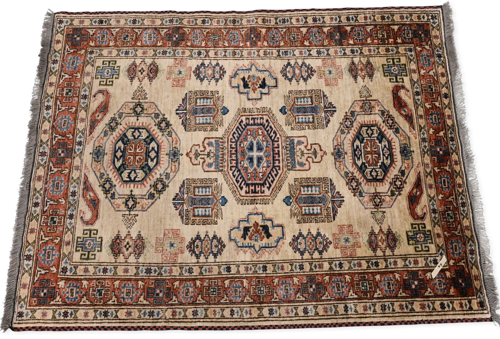 Oriental Throw Rug: Oriental Throw Rug 4' 7" x 6'