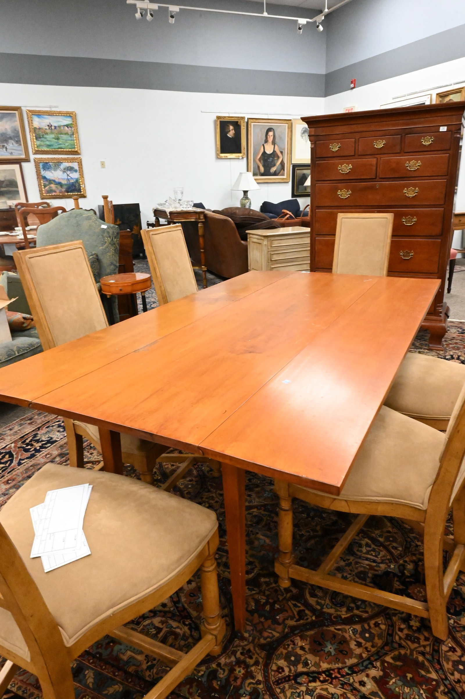 Eldred Wheeler Maple Harvest Table - 4