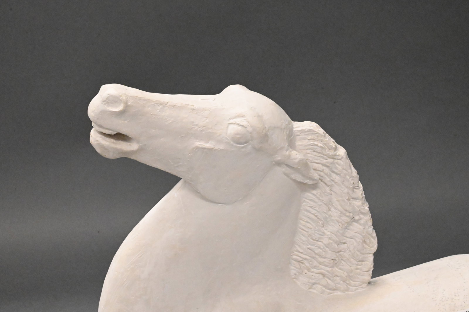 Classical Style Plaster Horse Sculpture - 2