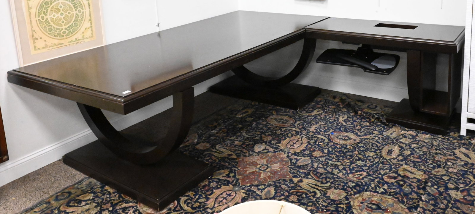 Contemporary L-Shaped Executive Desk (1 of 5)