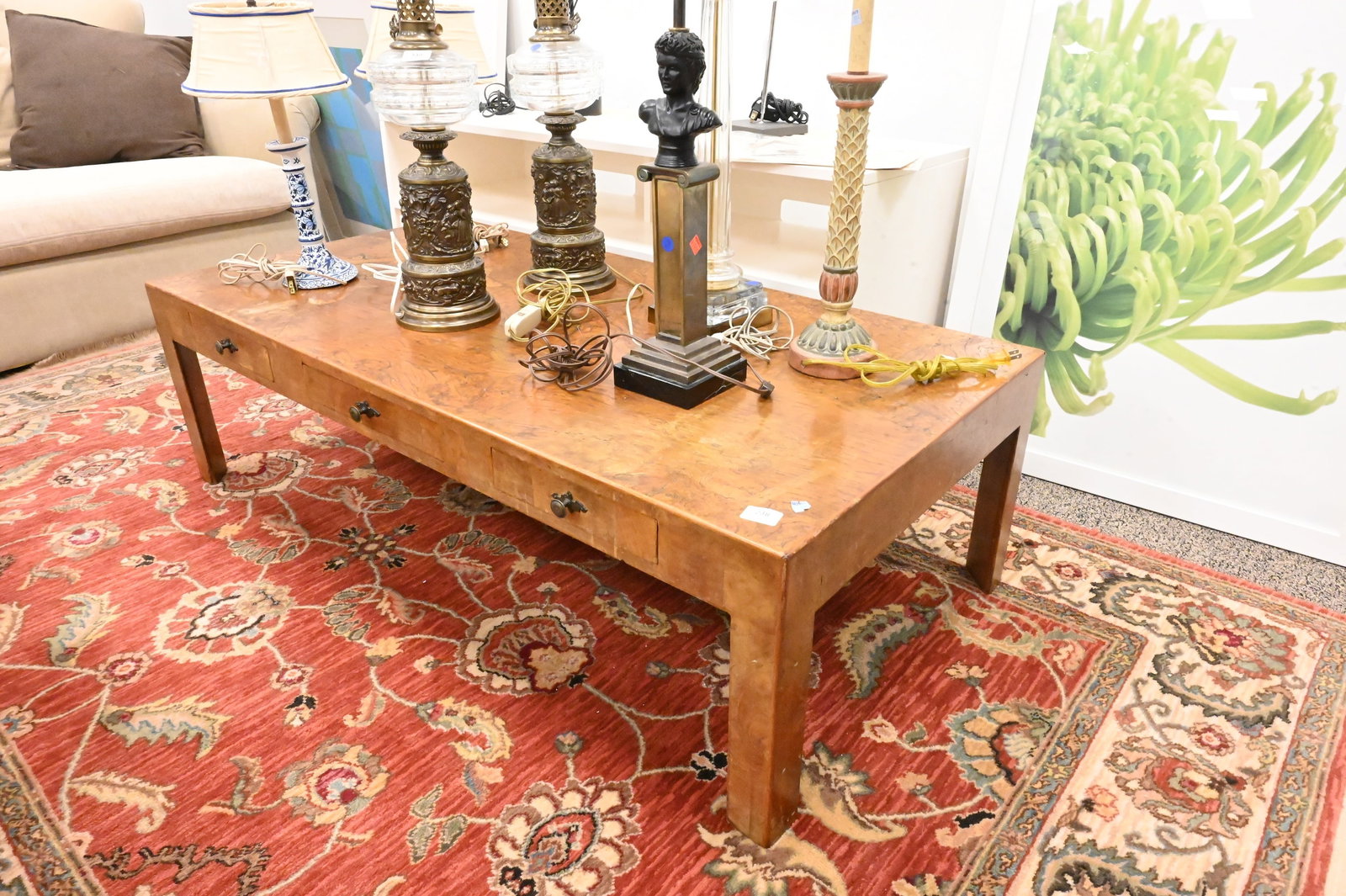 Burlwood Coffee Table - 2