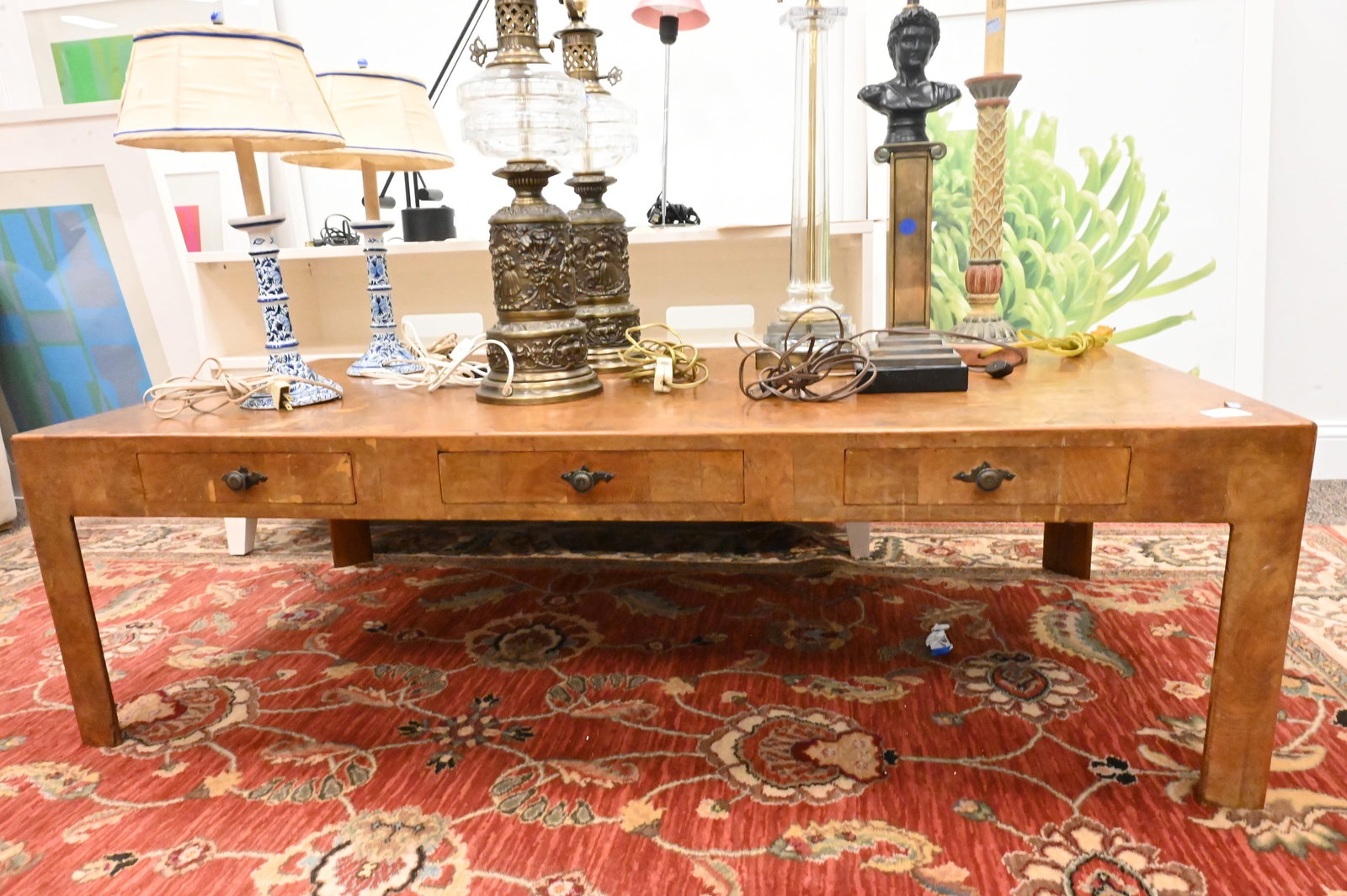 Burlwood Coffee Table - 4