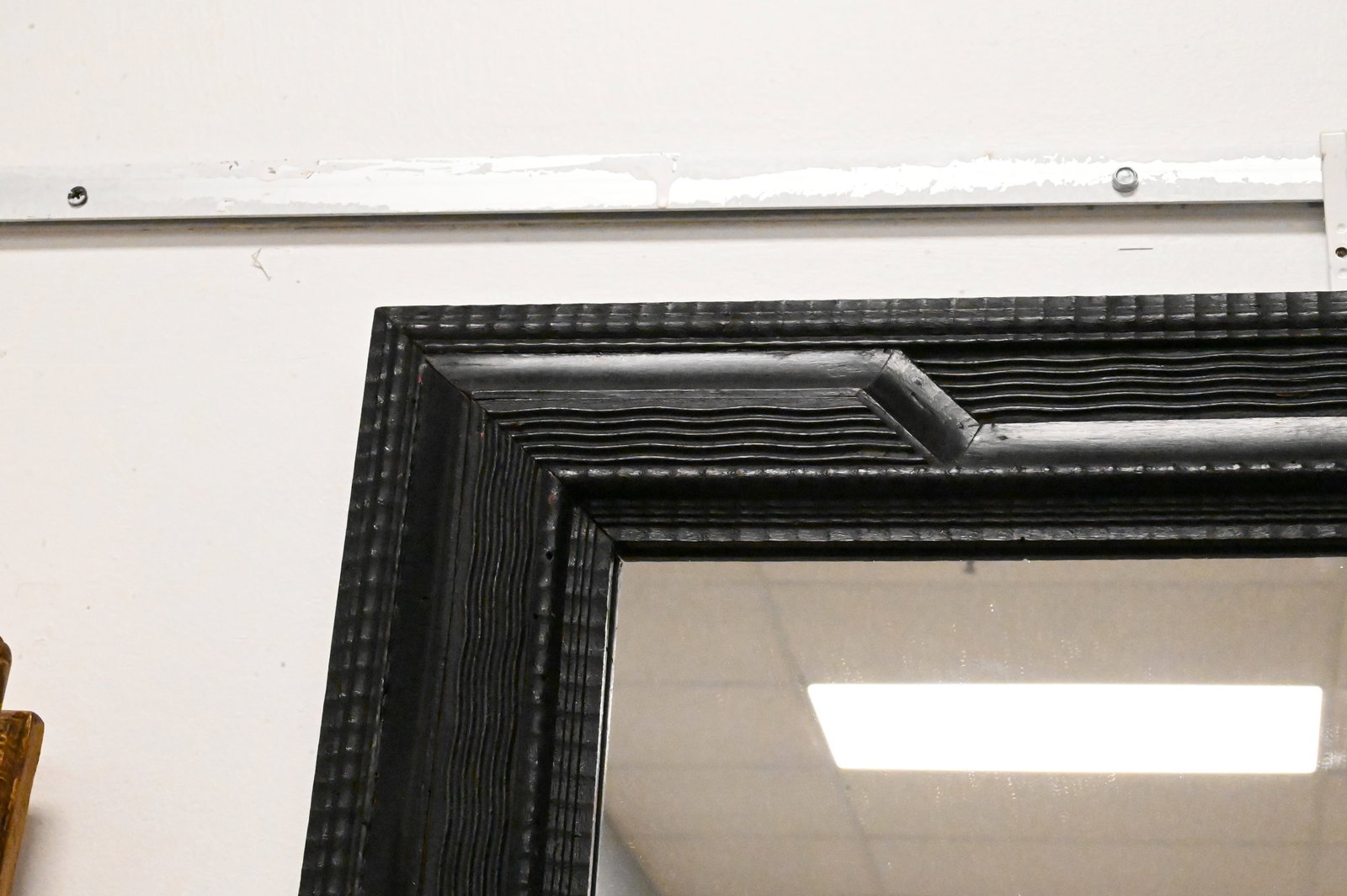Flemish Baroque Style Ebonized Mirror - 3