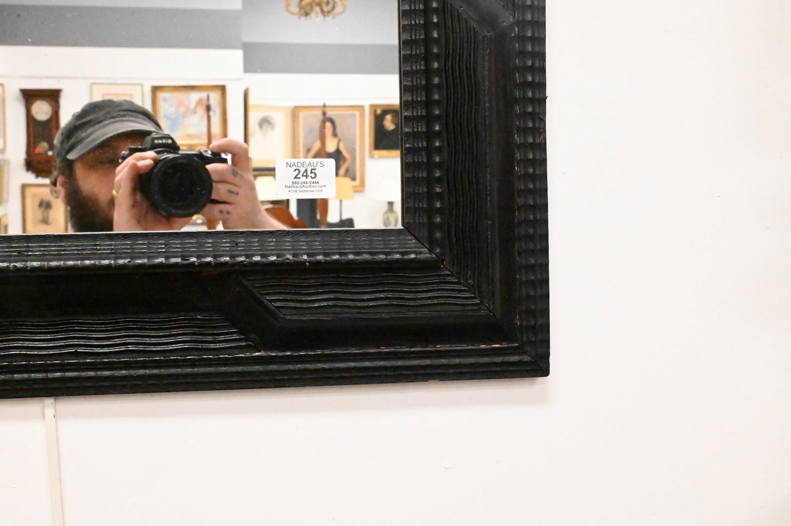 Flemish Baroque Style Ebonized Mirror - 5