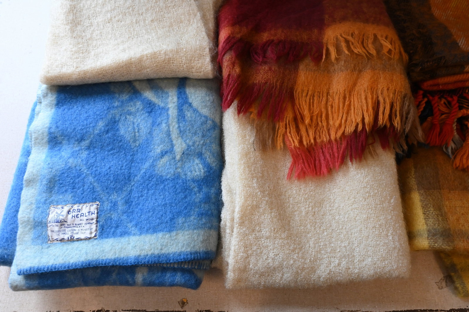 Six Wool and Mohair Throws and Blankets - 3