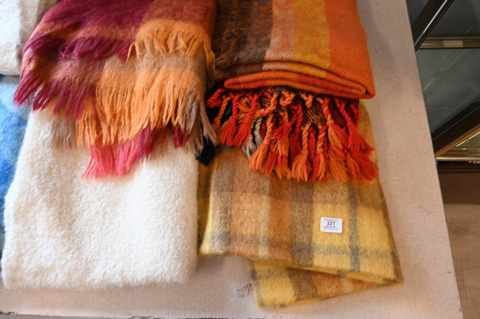 Six Wool and Mohair Throws and Blankets - 4