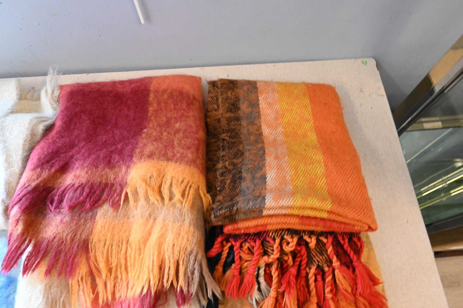 Six Wool and Mohair Throws and Blankets - 5