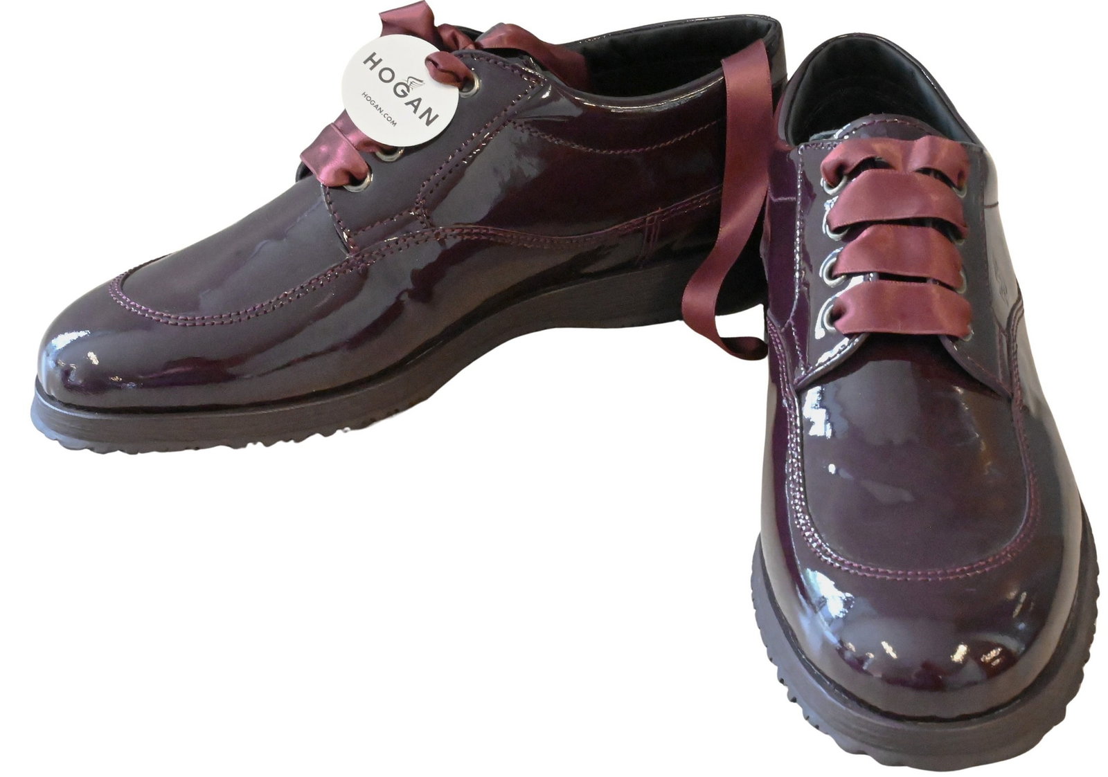 Pair of Women's F6366 Hogan Traditional Patent Leather Shoe (1 of 5)
