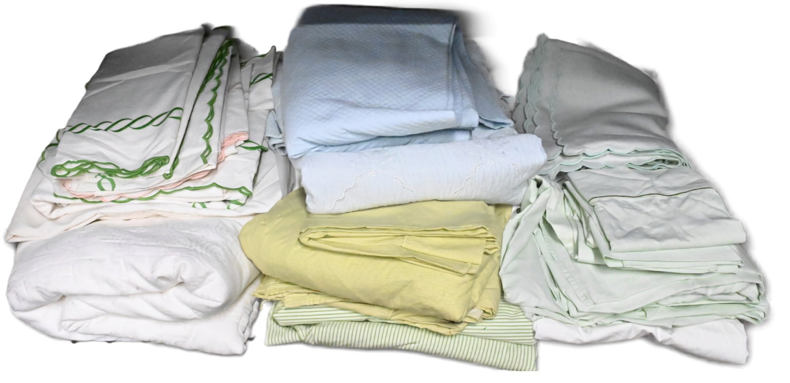 Table Lot of Pratesi and Designer Bed Linens (1 of 5)