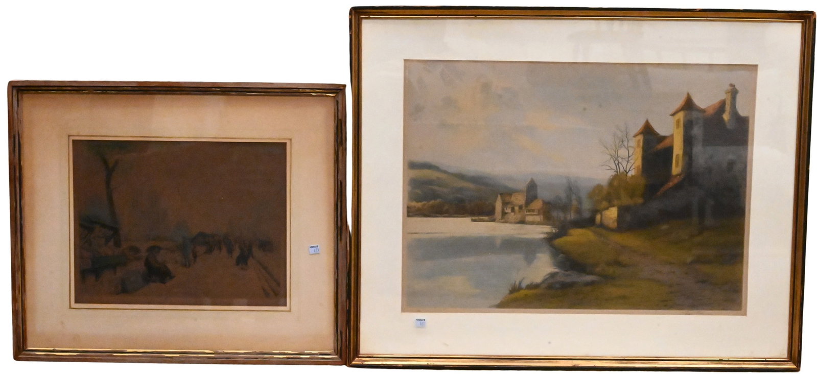 Three Framed 19th and Early 20th Century French Etchings (1 of 4)