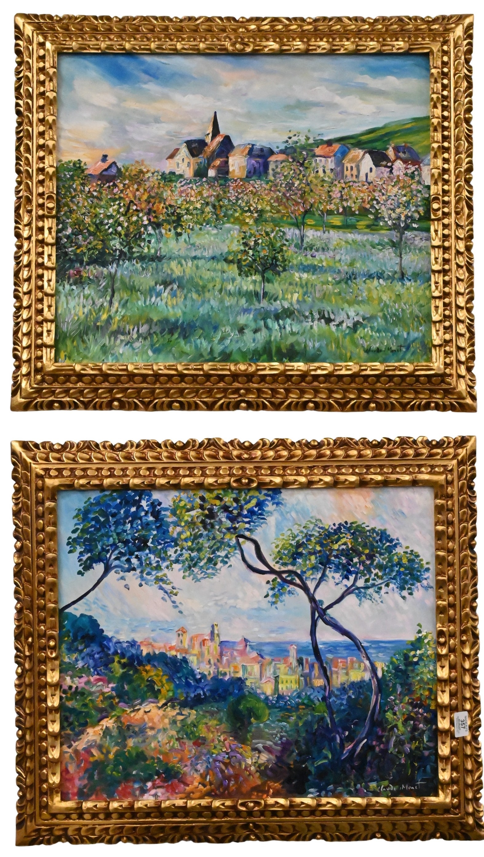 Two Framed Reproduction Landscapes After Claude Monet (French, 1840–1926) (1 of 3)
