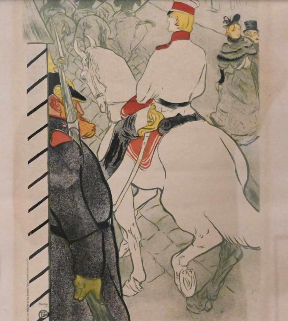 Henri de Toulouse-Lautrec (French, 1864–1901): Henri de Toulouse-Lautrec (French, 1864–1901) "Babylone d'Allemagne", German Babylon Lithograph published by Imp. Chaix (Paris, 1845–1965) bearing R.G. Michel, Paris dealer's stamp verso 10" x