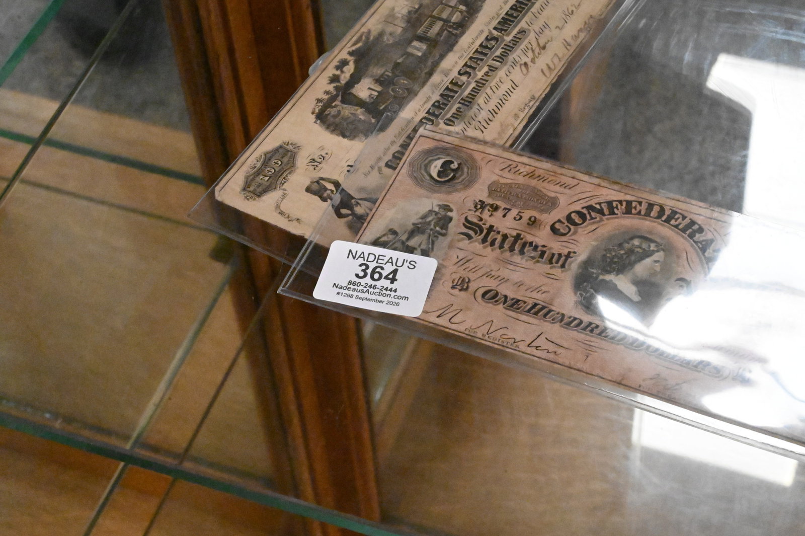 Two Confederate $100 Dollar Notes - 3