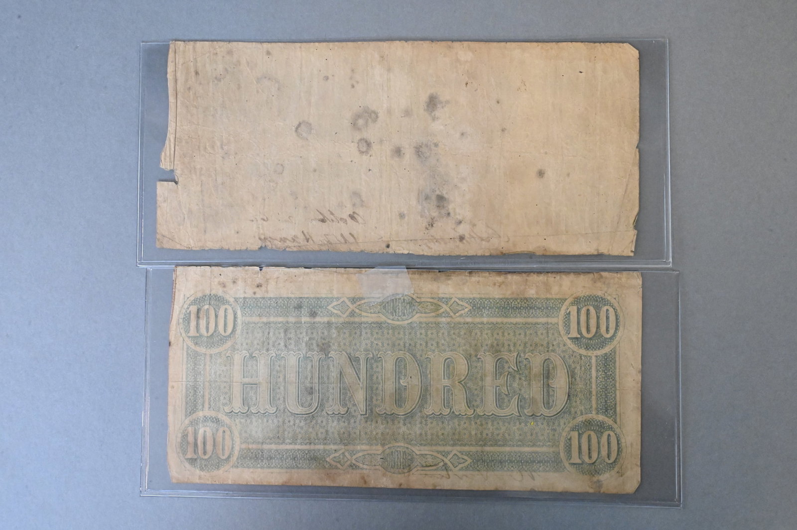 Two Confederate $100 Dollar Notes - 2