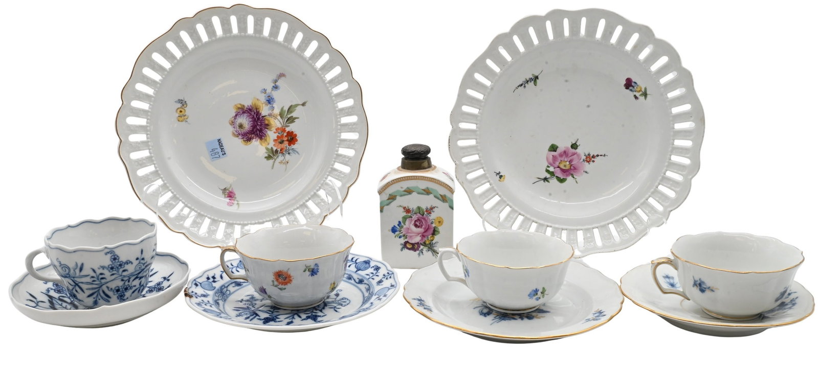 Eleven Piece Assembled Meissen Porcelain Group (1 of 3)