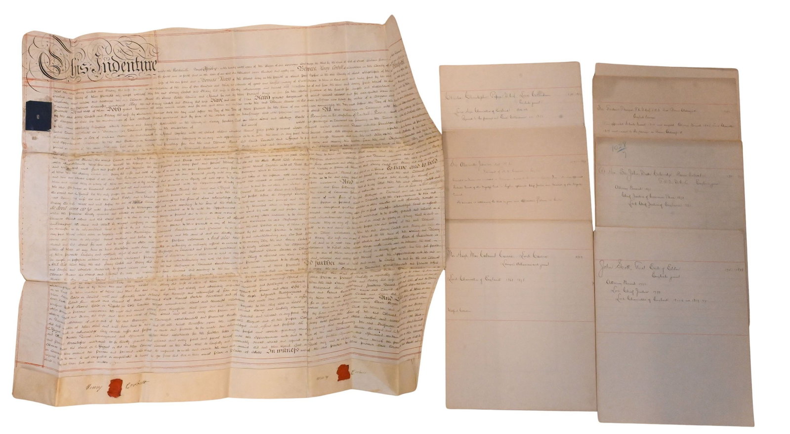 Seven British Legal and Political Documents along with Album of 20th C. Political and Historical (1 of 18)
