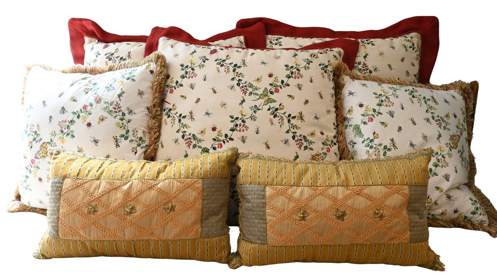 Seven Decorative Throw Pillows (1 of 4)